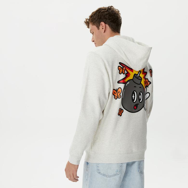 The Hundreds Butterfly Adam Erkek Gri Hoodie