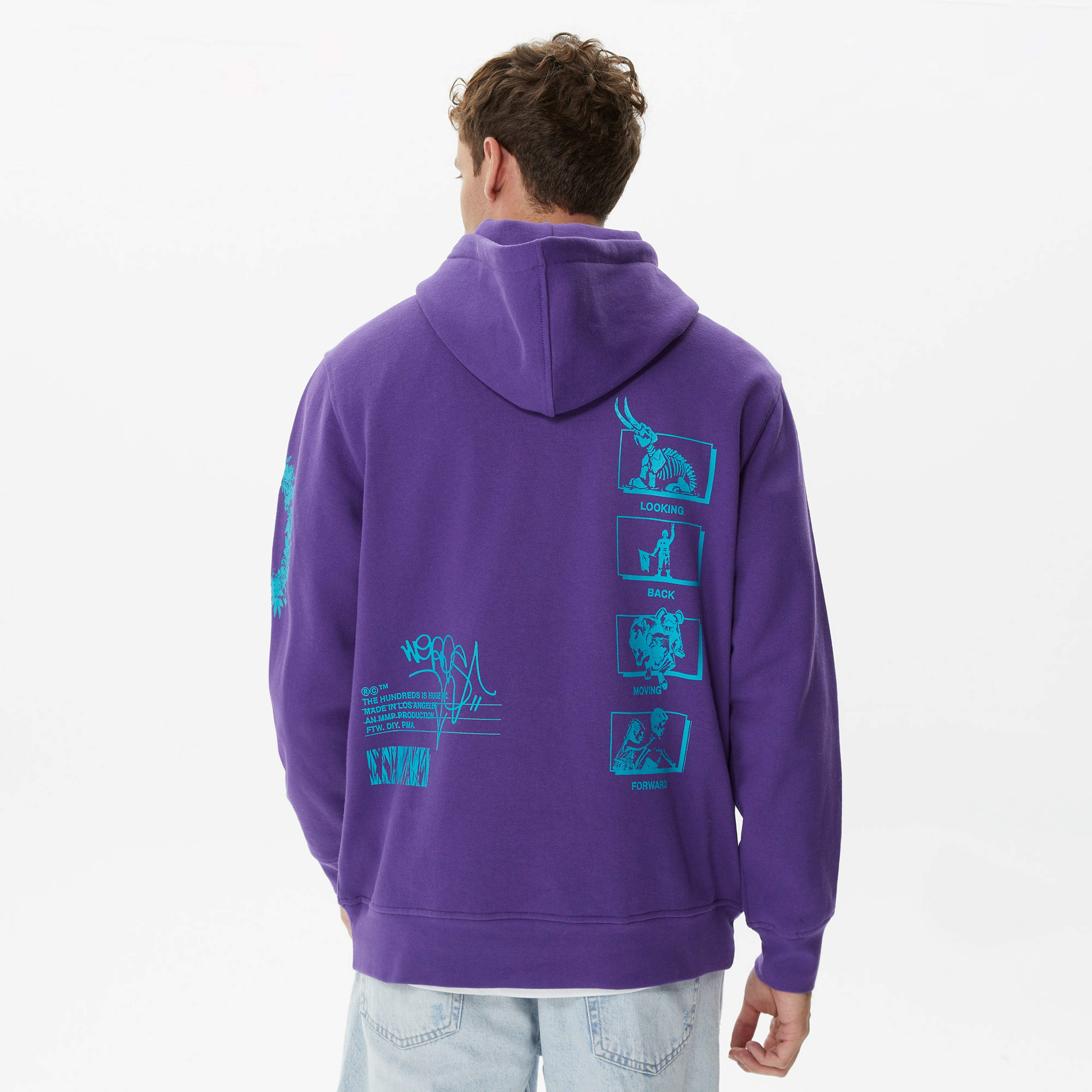 The Hundreds Wonder Pullover Erkek Mor Hoodie