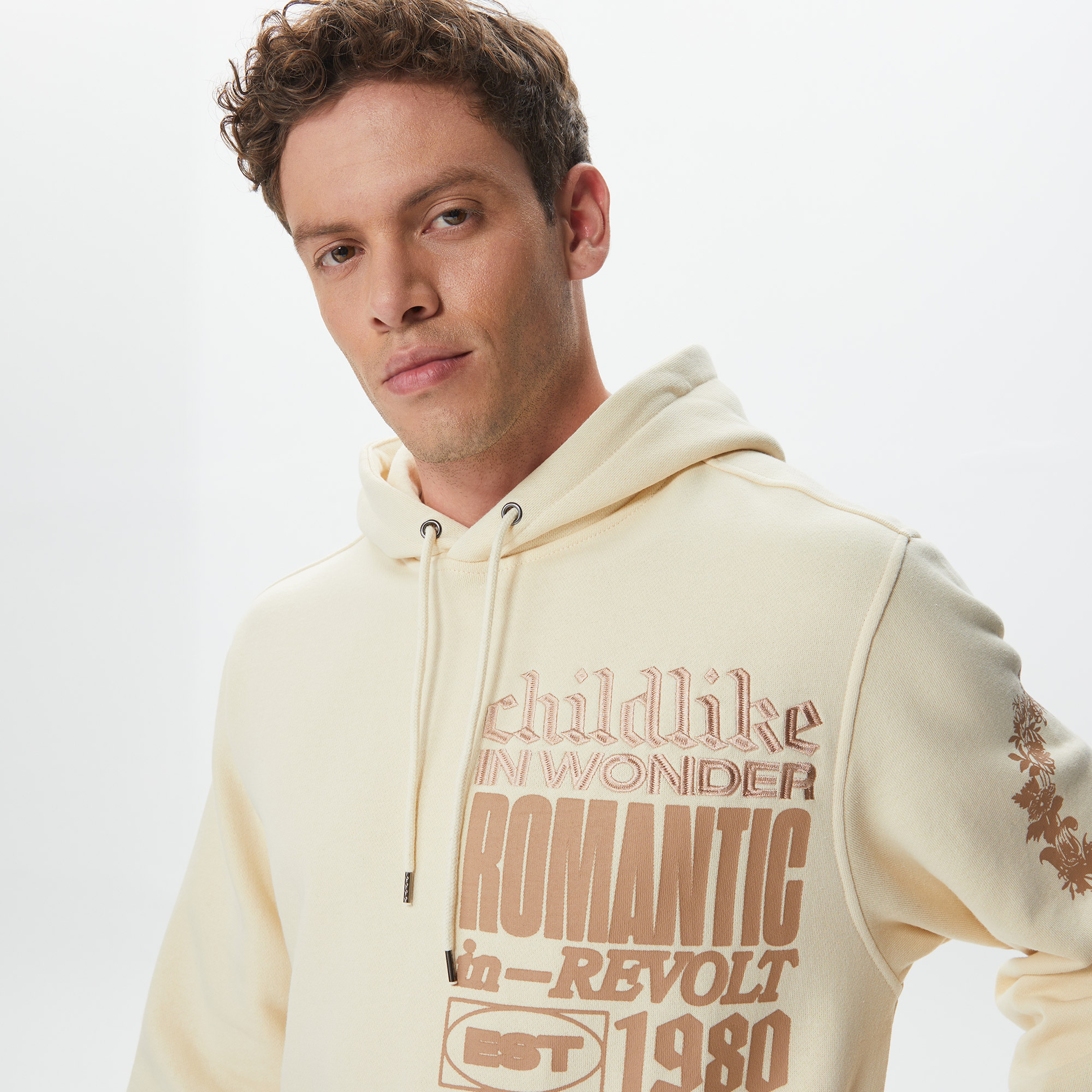 The Hundreds Wonder Pullover Erkek Beyaz Hoodie