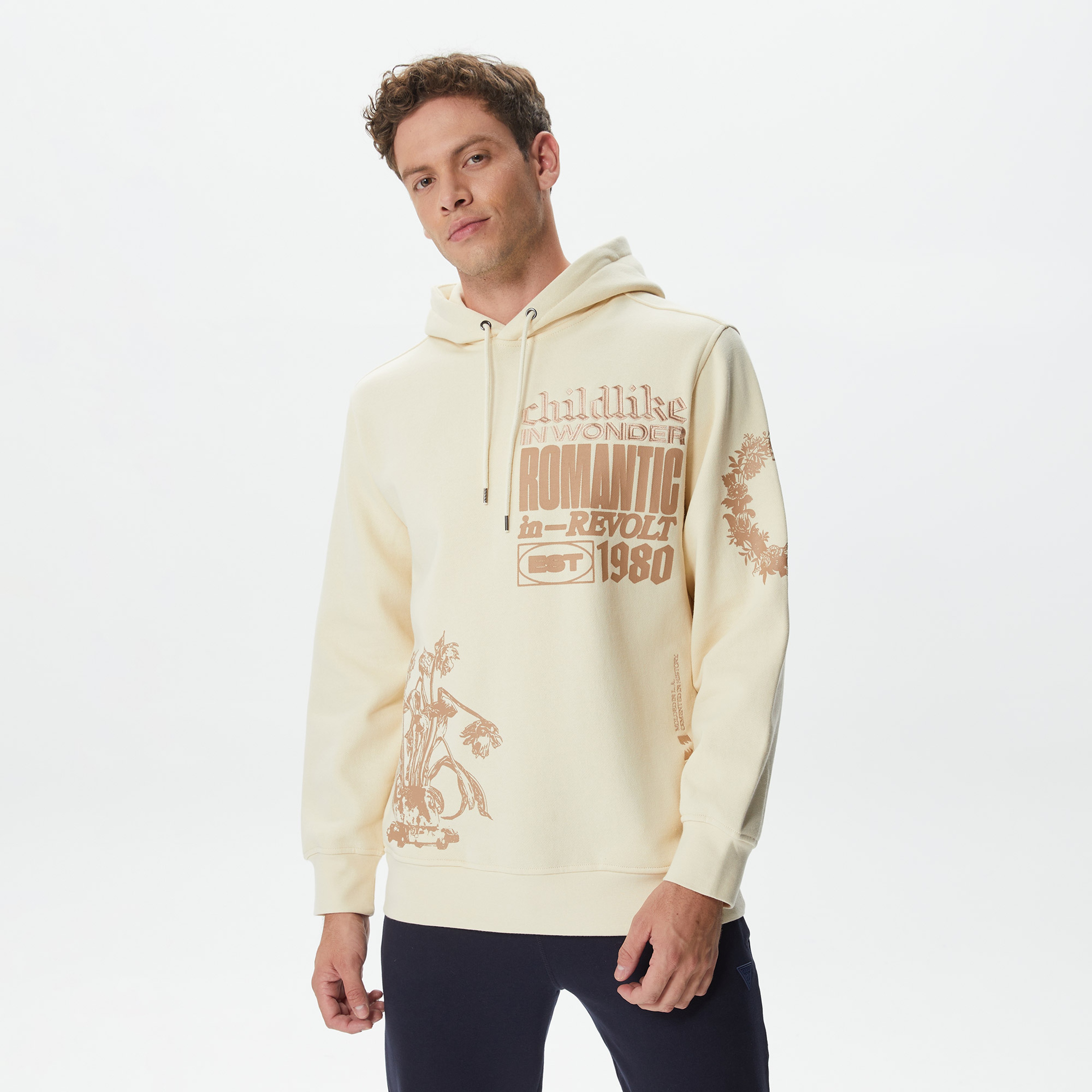 The Hundreds Wonder Pullover Erkek Beyaz Hoodie