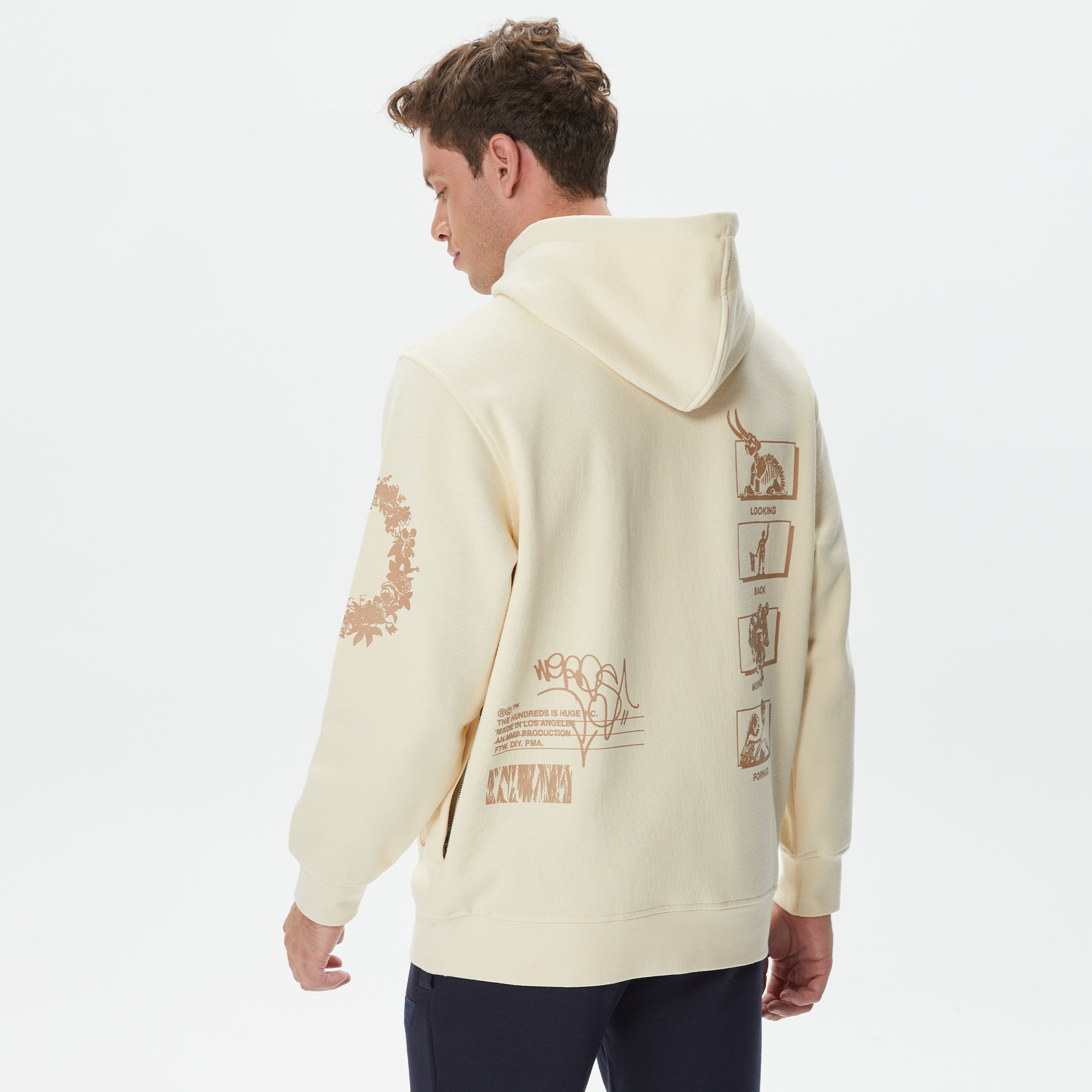 The Hundreds Wonder Pullover Erkek Beyaz Hoodie