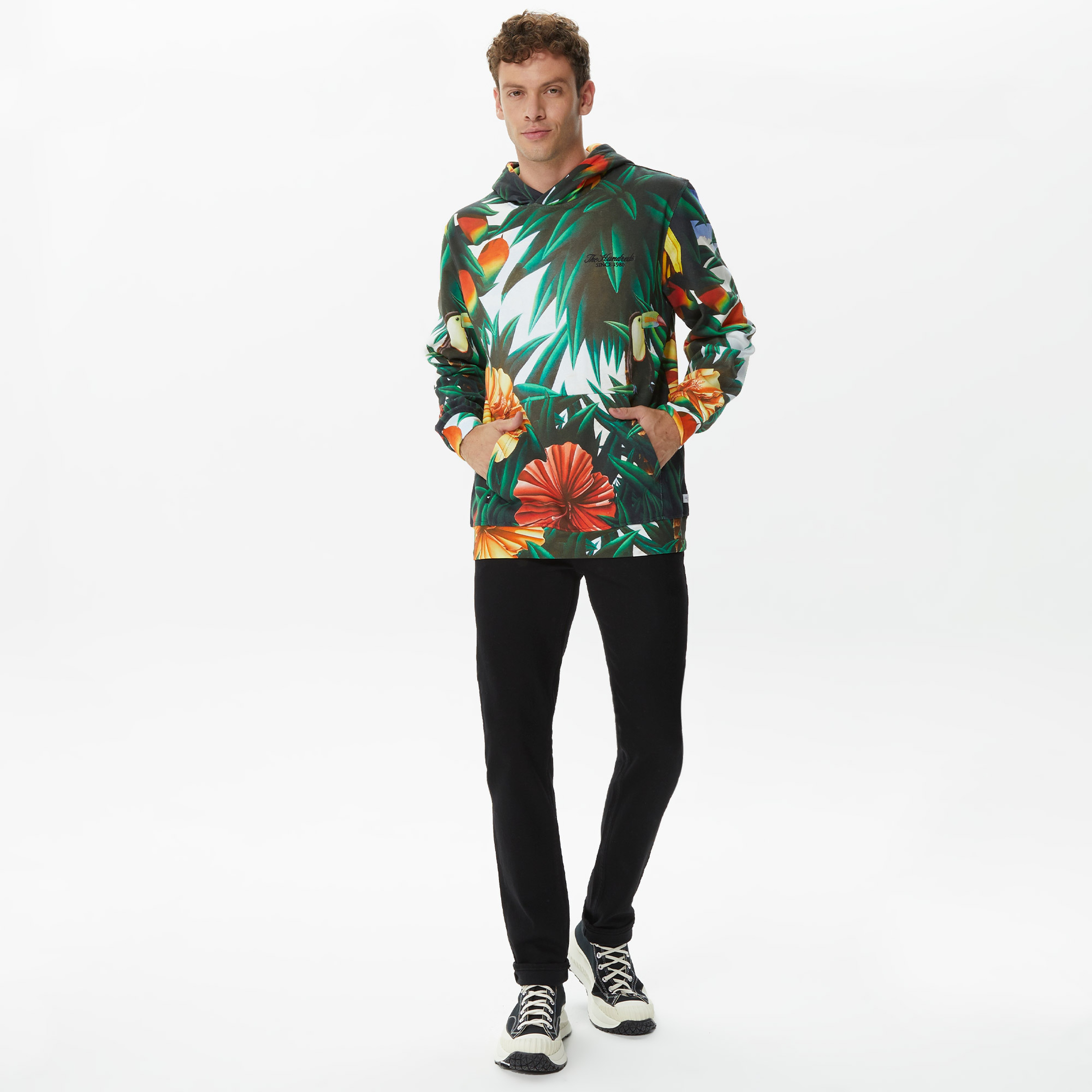 The Hundreds Flourish Pullover Erkek Yeşil Hoodie