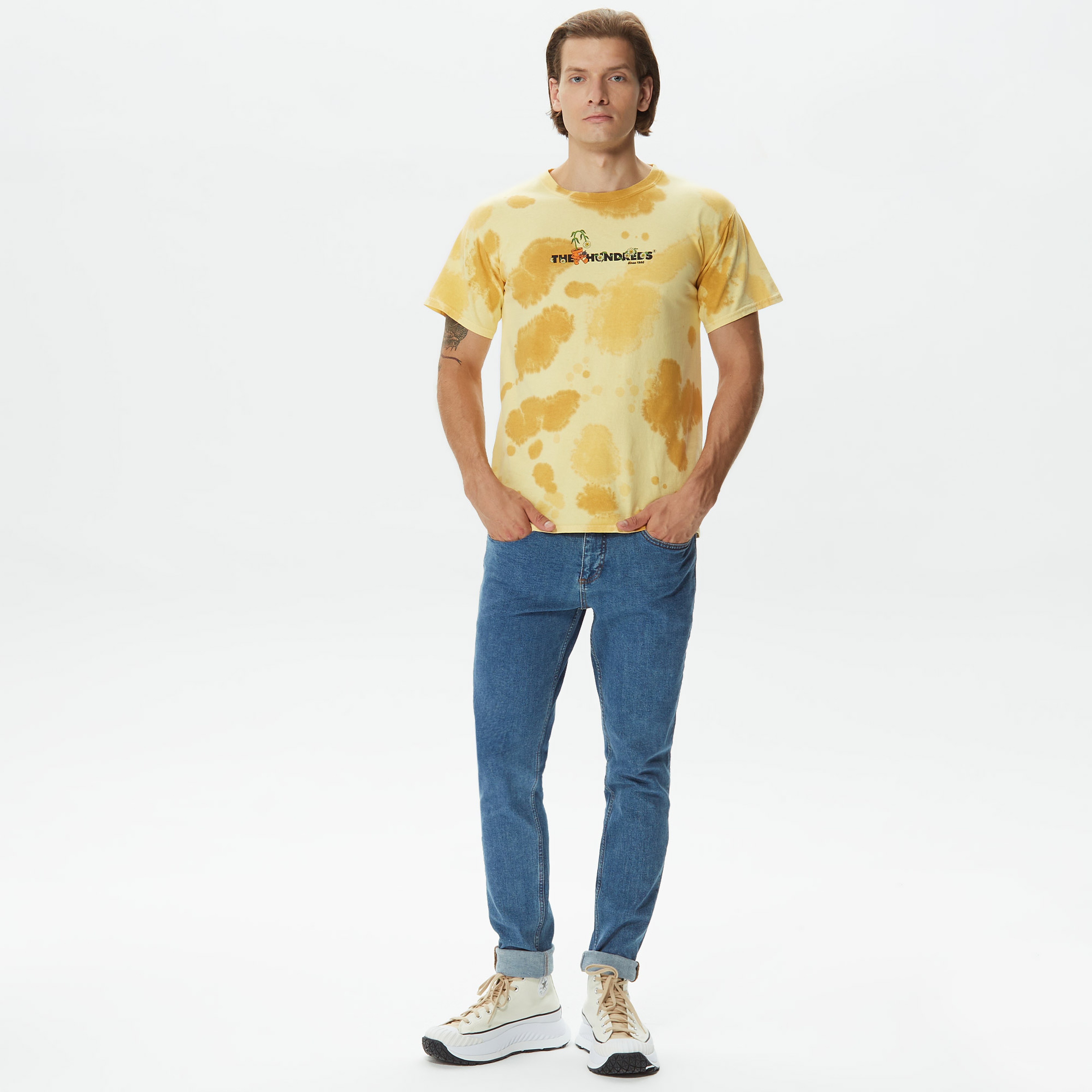 The Hundreds Passion & Pateince Erkek Sarı T-Shirt