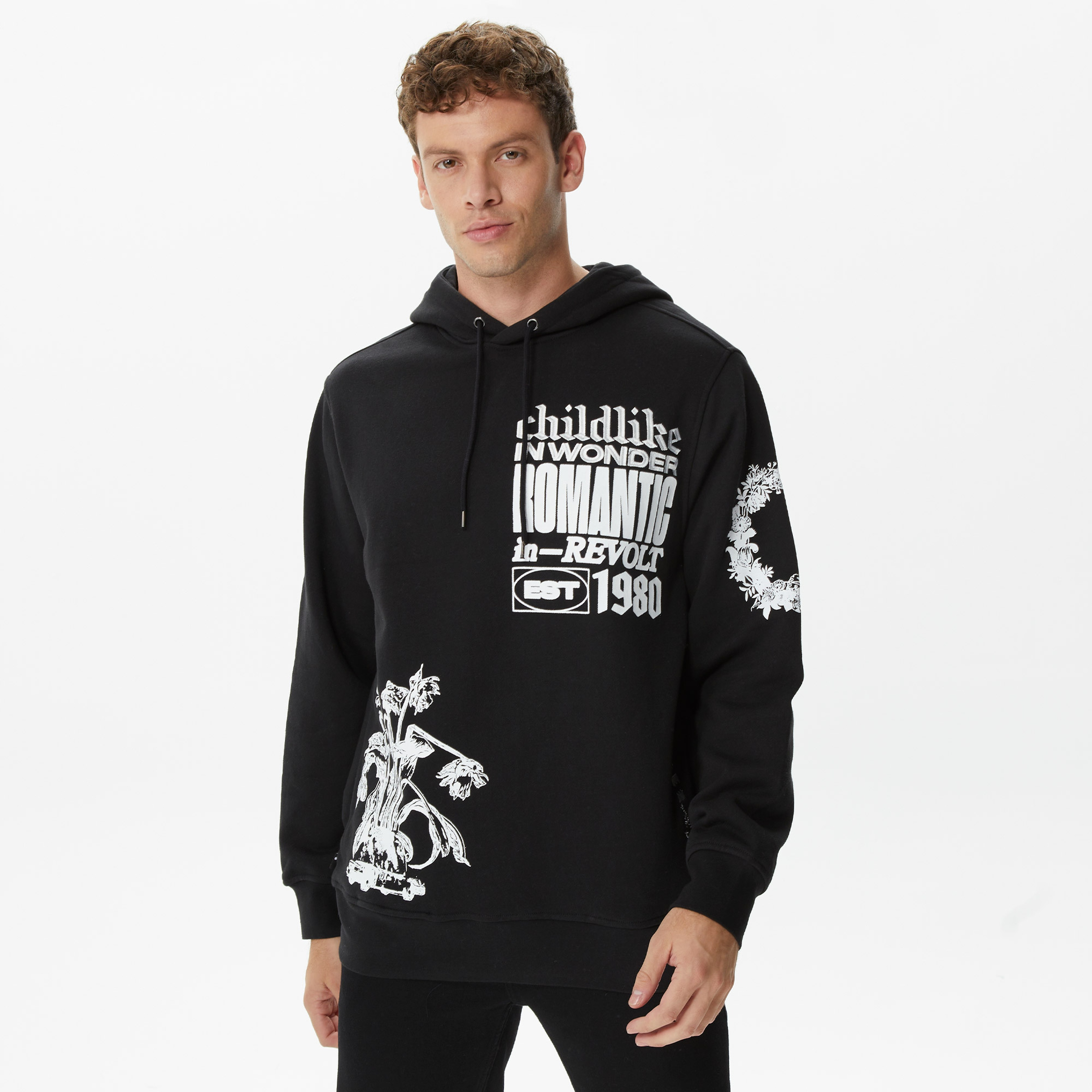 The Hundreds Wonder Erkek Siyah Hoodie