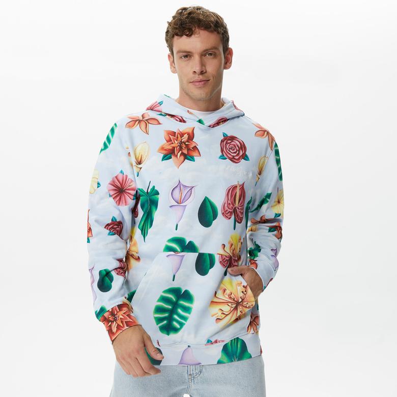 The Hundreds Flourish Erkek Mavi Hoodie