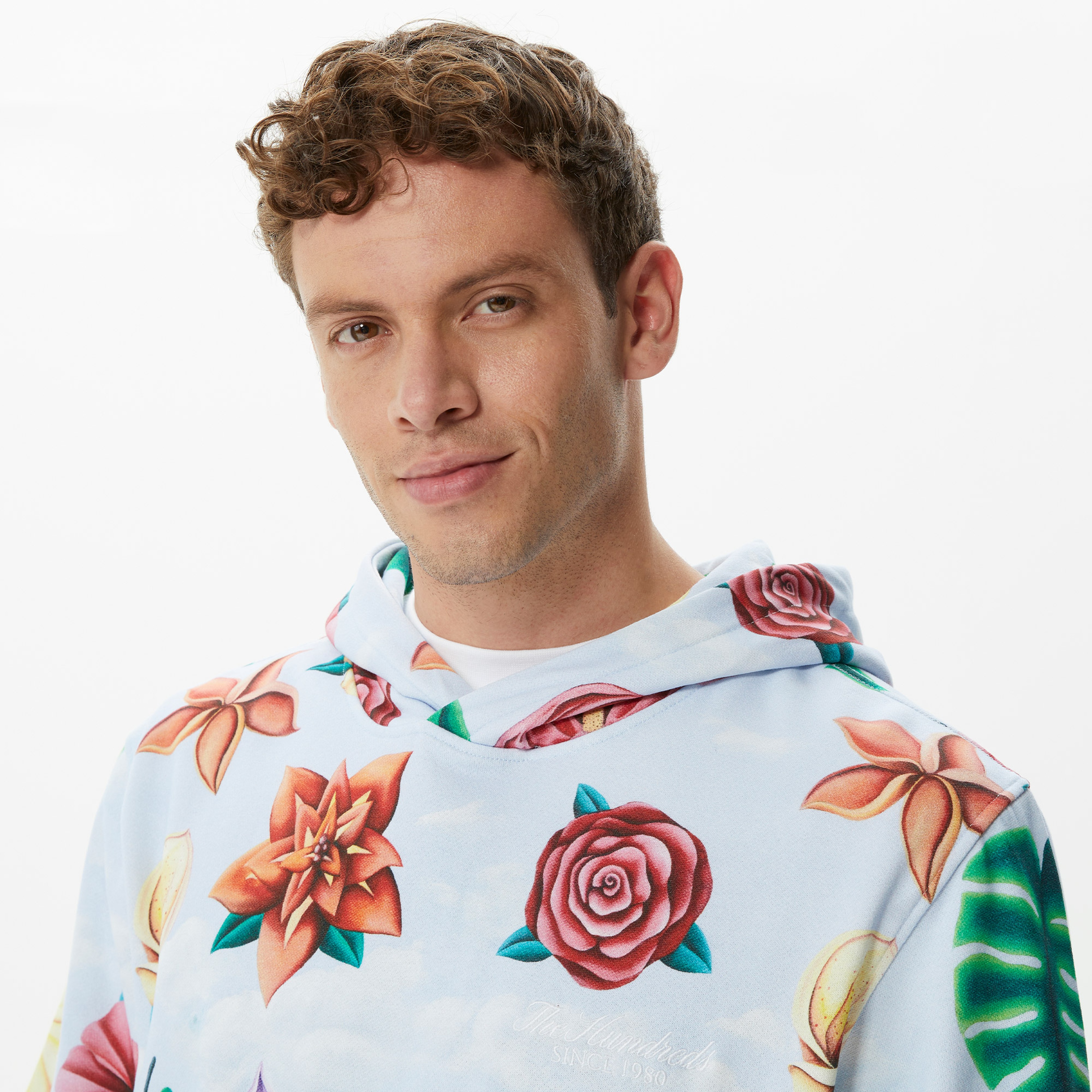 The Hundreds Flourish Erkek Mavi Hoodie