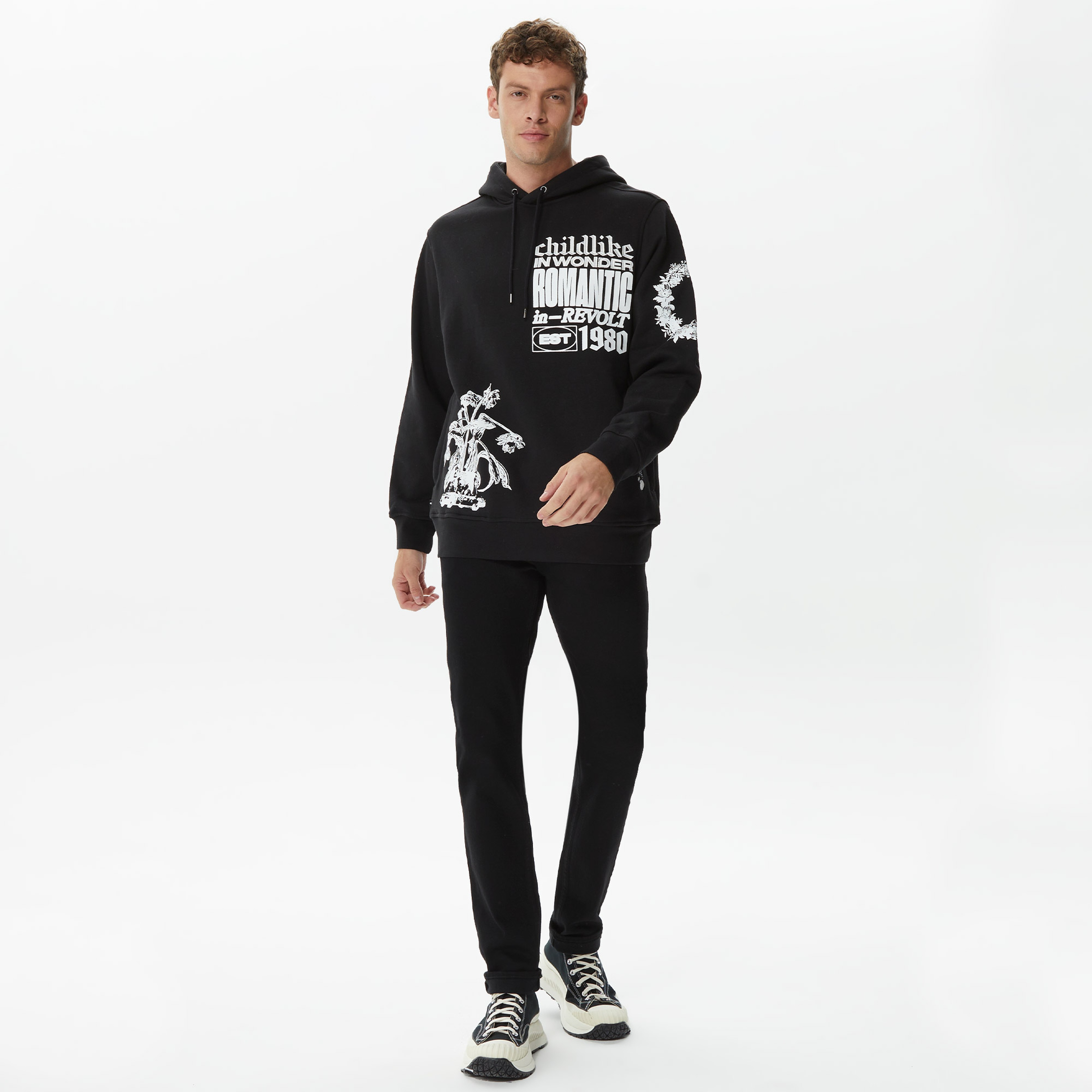 The Hundreds Wonder Erkek Siyah Hoodie