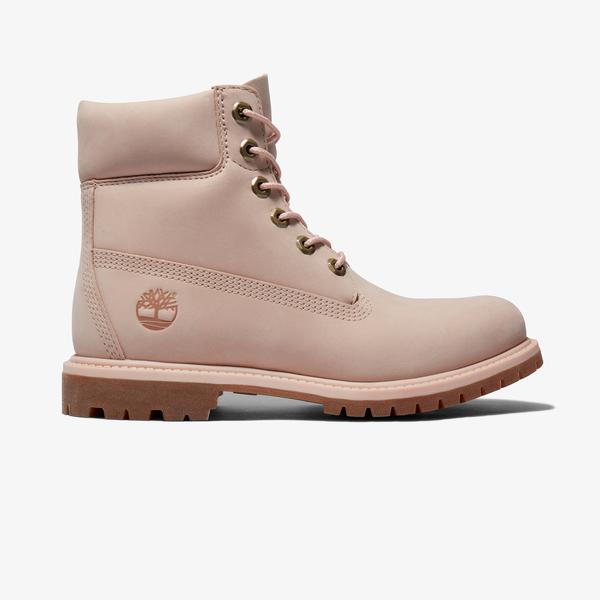 Timberland 6 Inch Lace Up Waterproof Kadın Pembe Bot