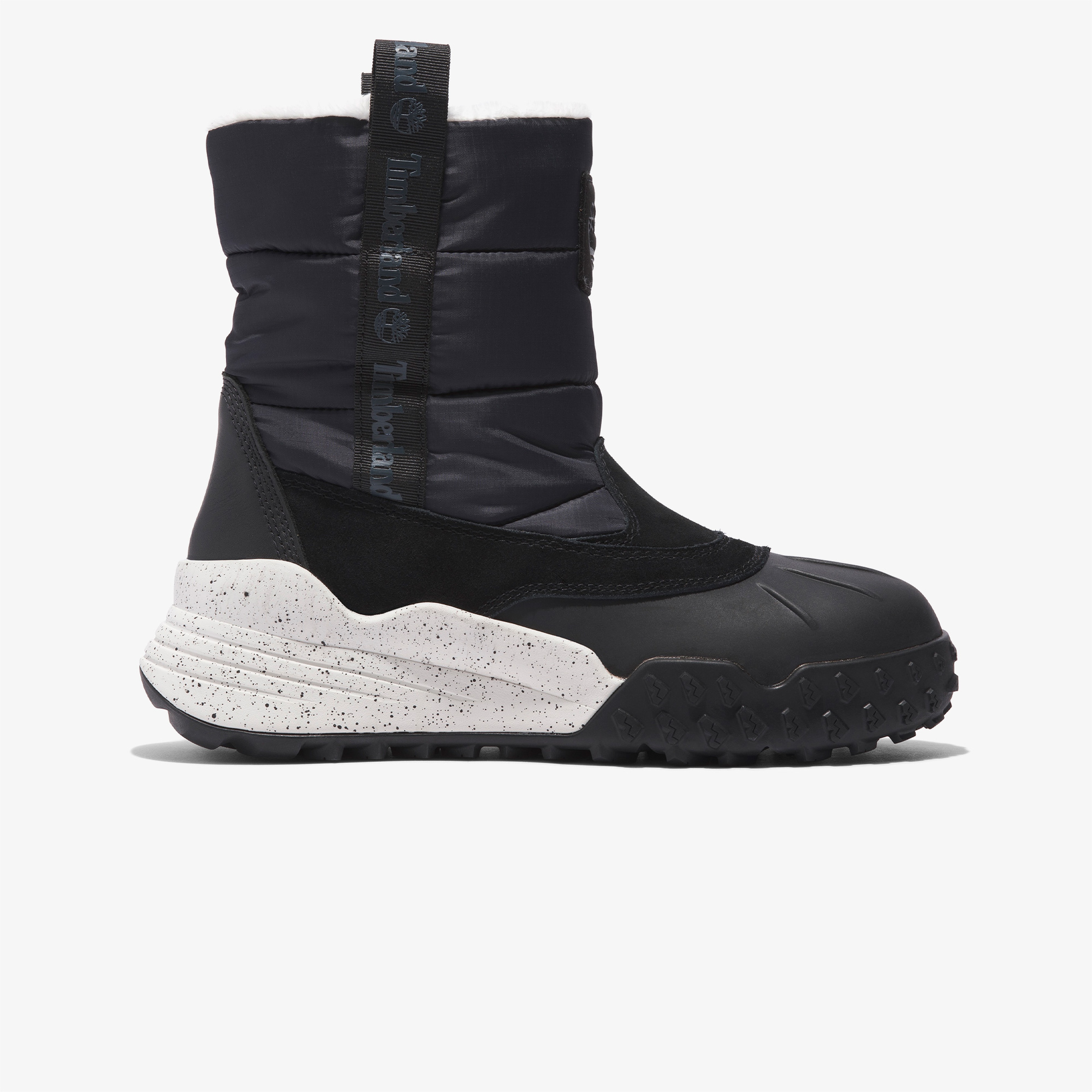 Timberland Mid Pull On Waterproof Kadın Siyah Kar Botu