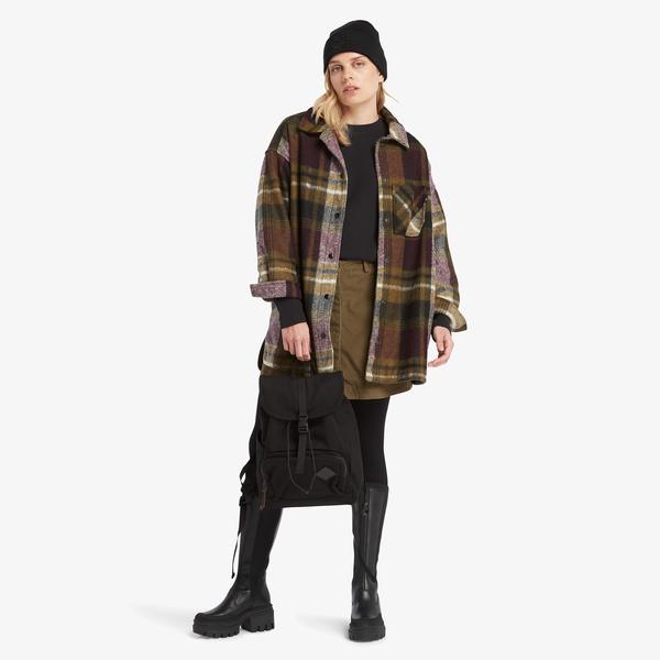 Timberland Wool Kadın Kahverengi Gömlek