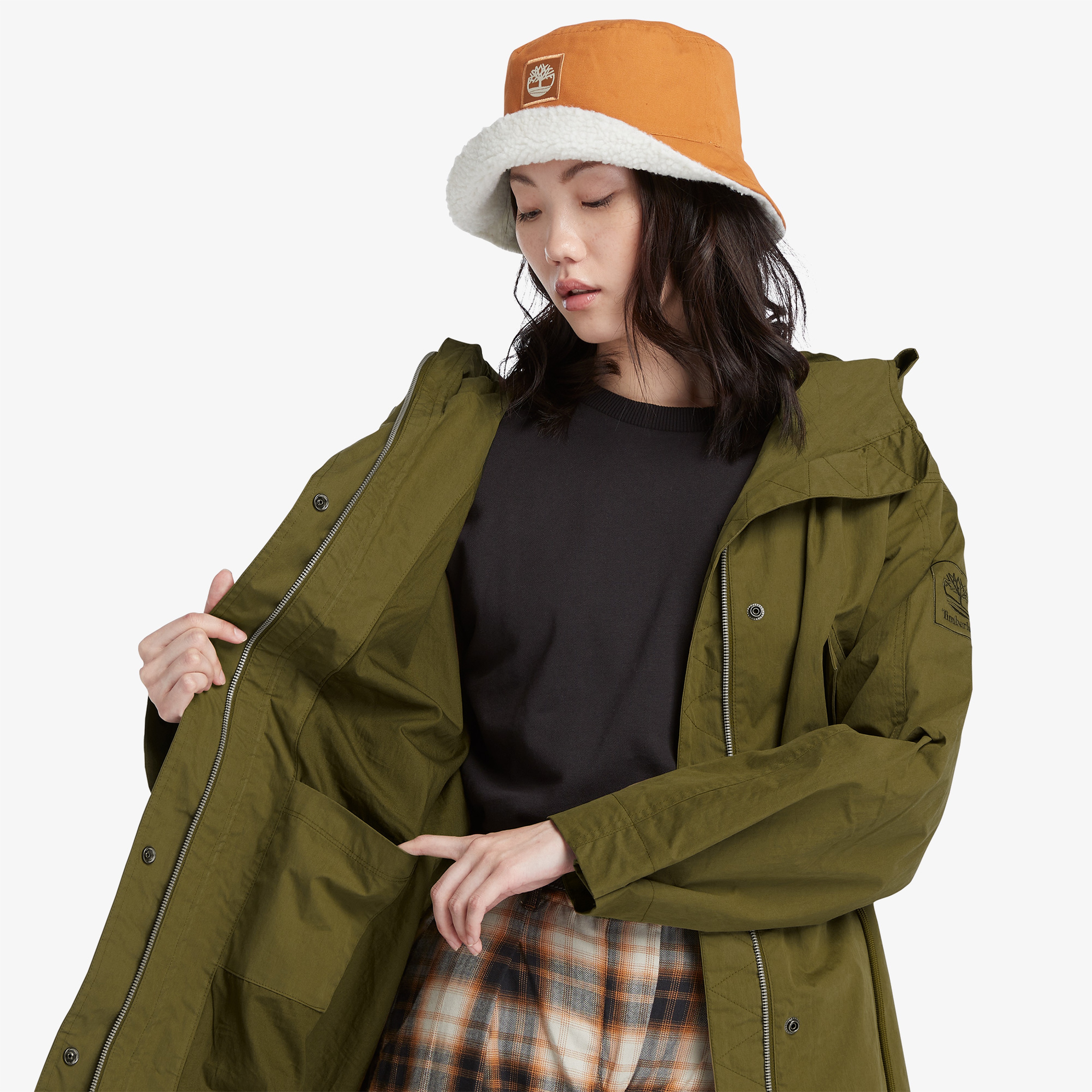 Timberland Fishtail Kadın Yeşil Mont