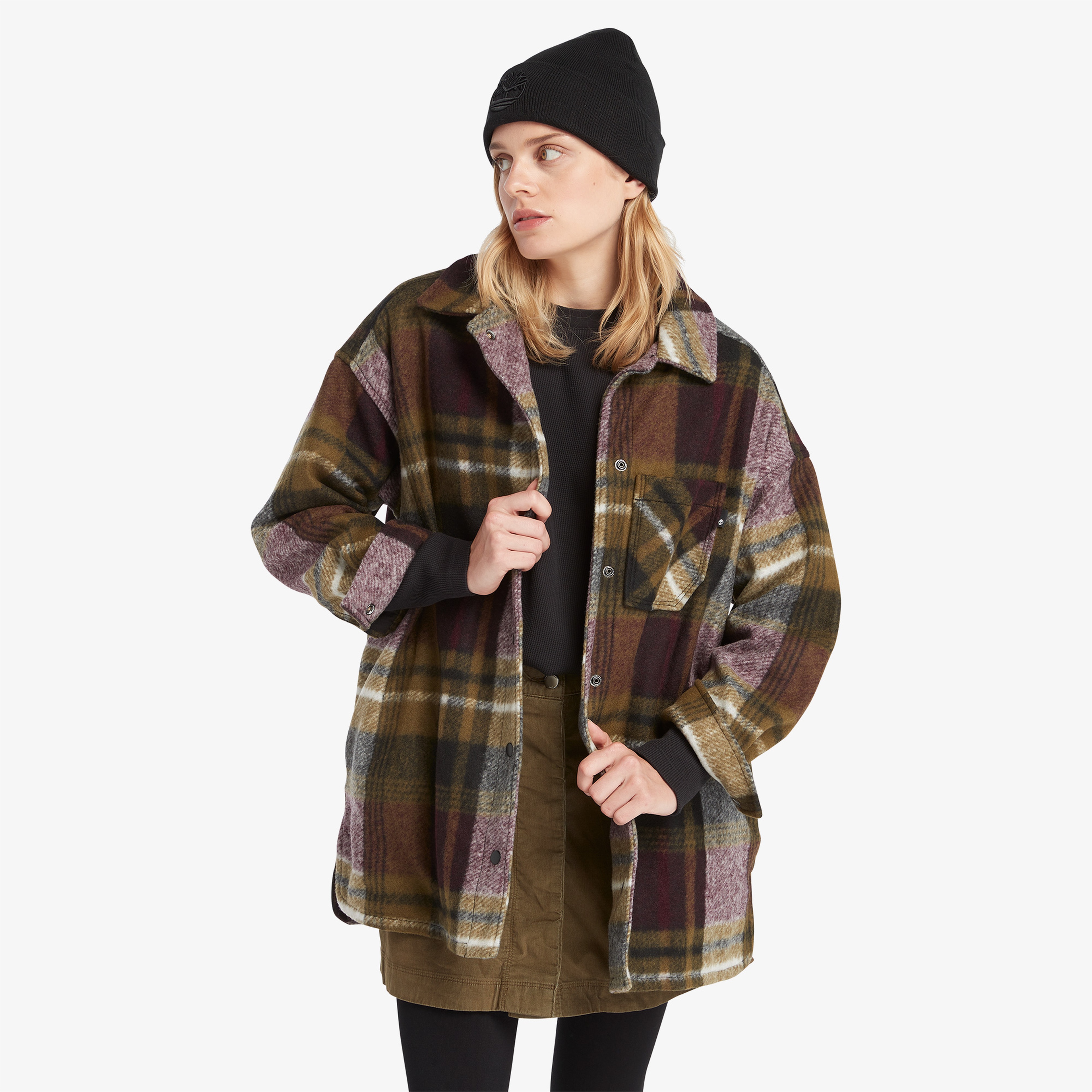 Timberland Wool Kadın Kahverengi Gömlek