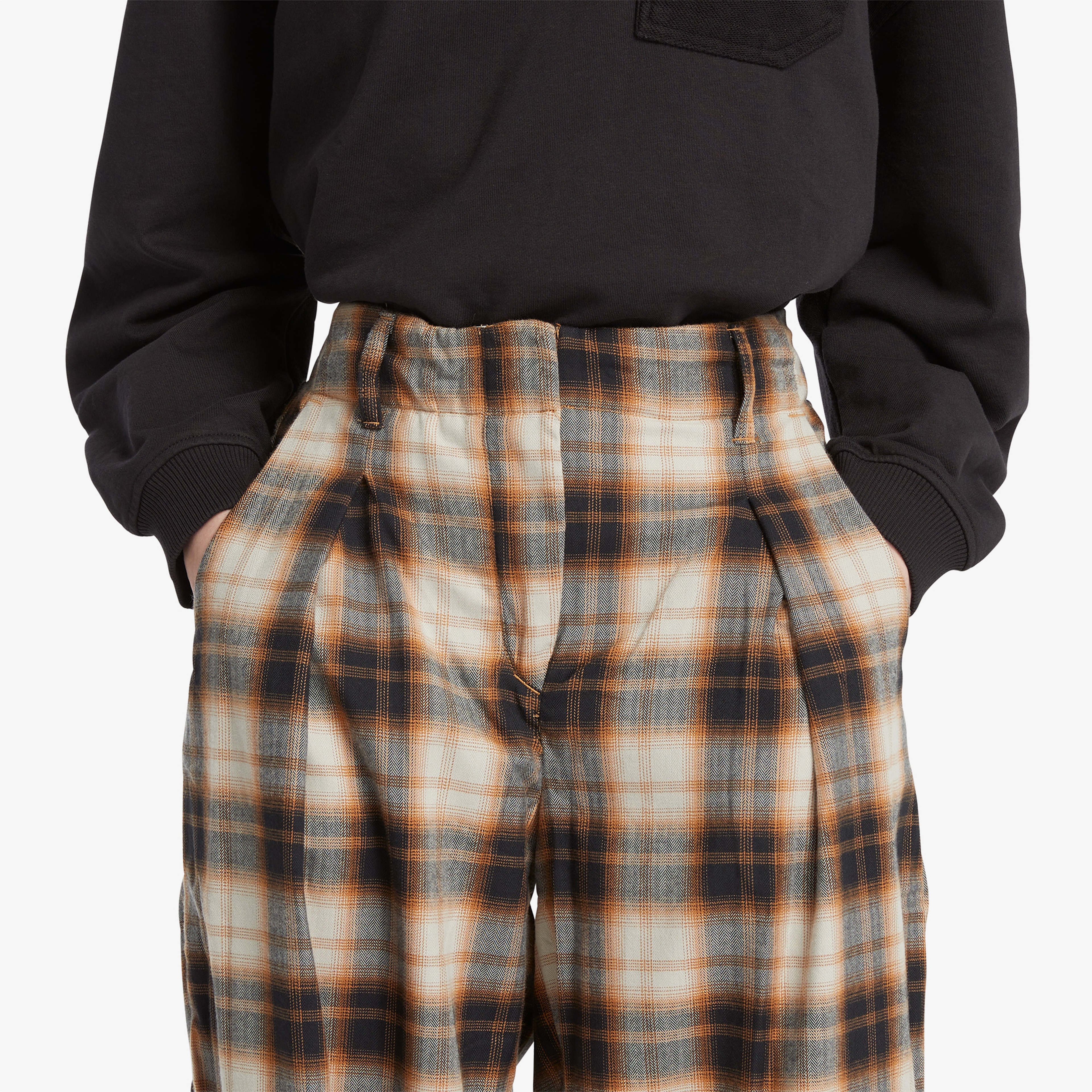 Timberland Plaid Kadın Kahverengi Pantolon