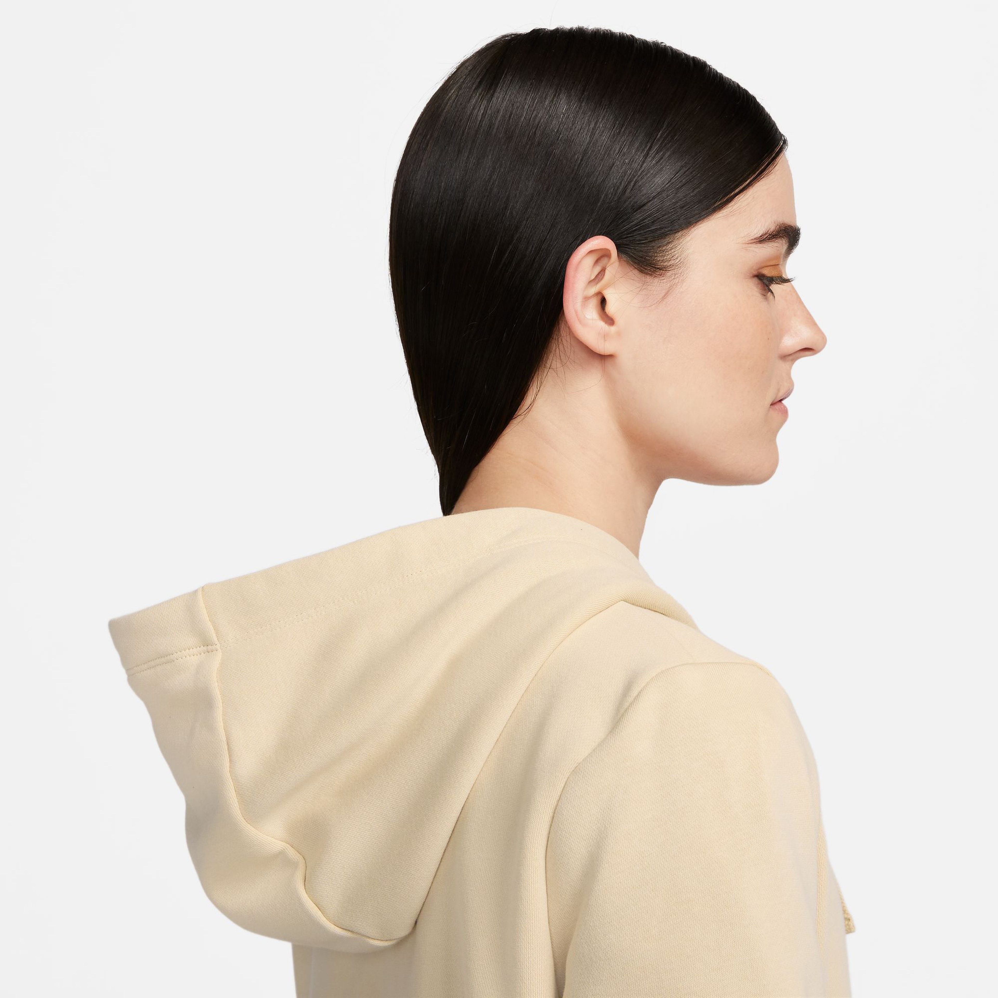 Nike Sportswear Club Fleece Kadın Krem Günlük Sweatshirt