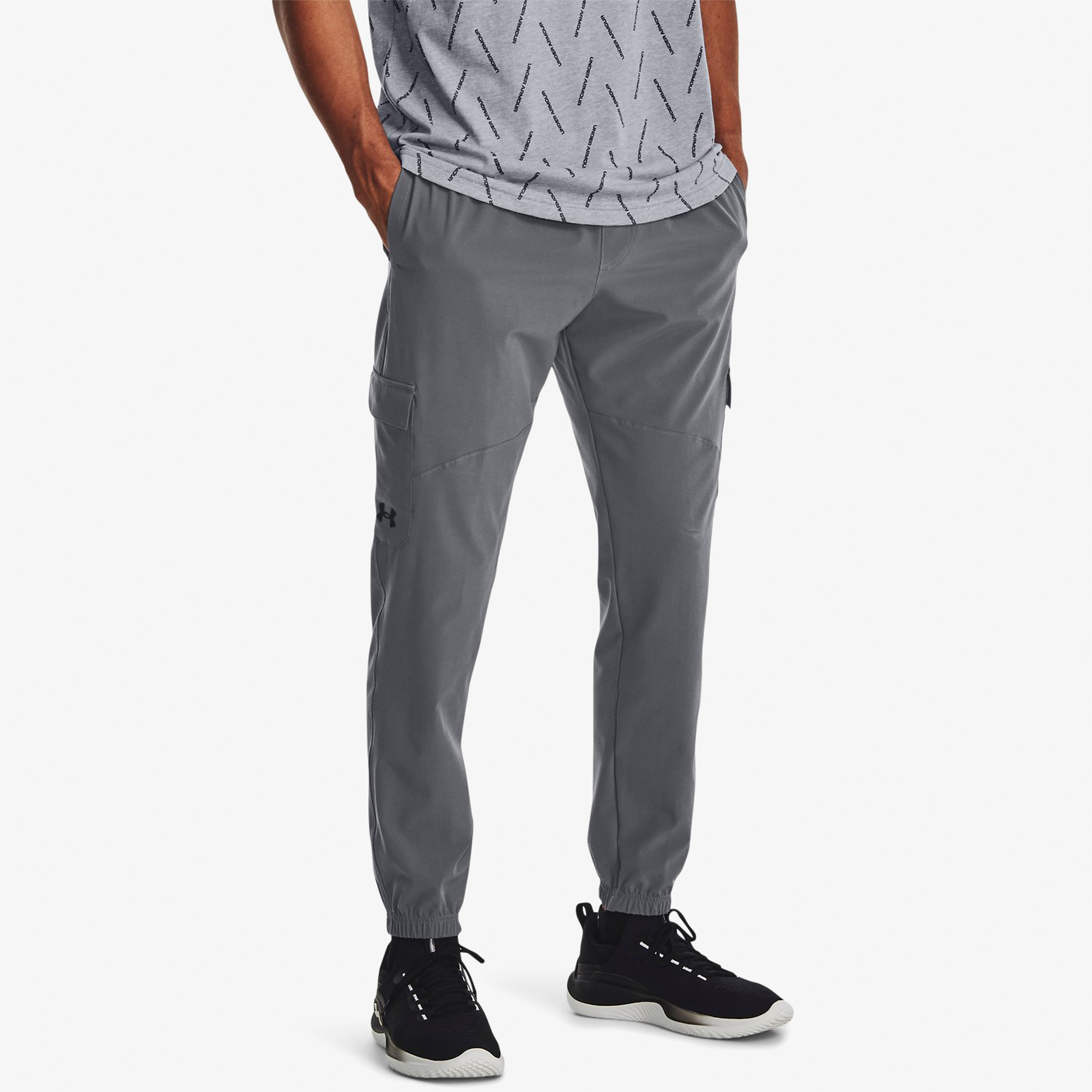 Under Armour Stretch Woven Erkek Gri Outdoor Pantolon