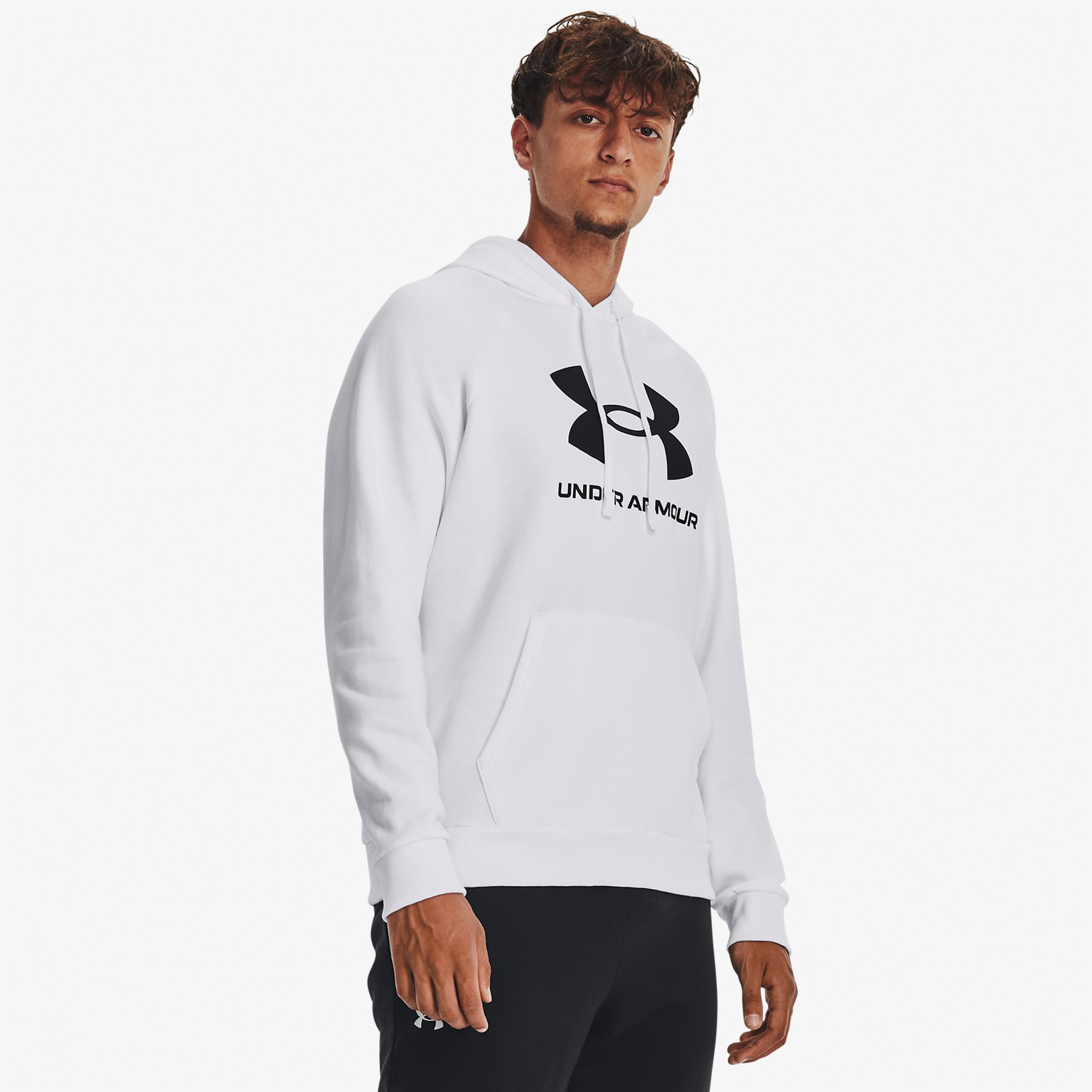 Under Armour Rival Fleece Erkek Beyaz Günlük Sweatshirt