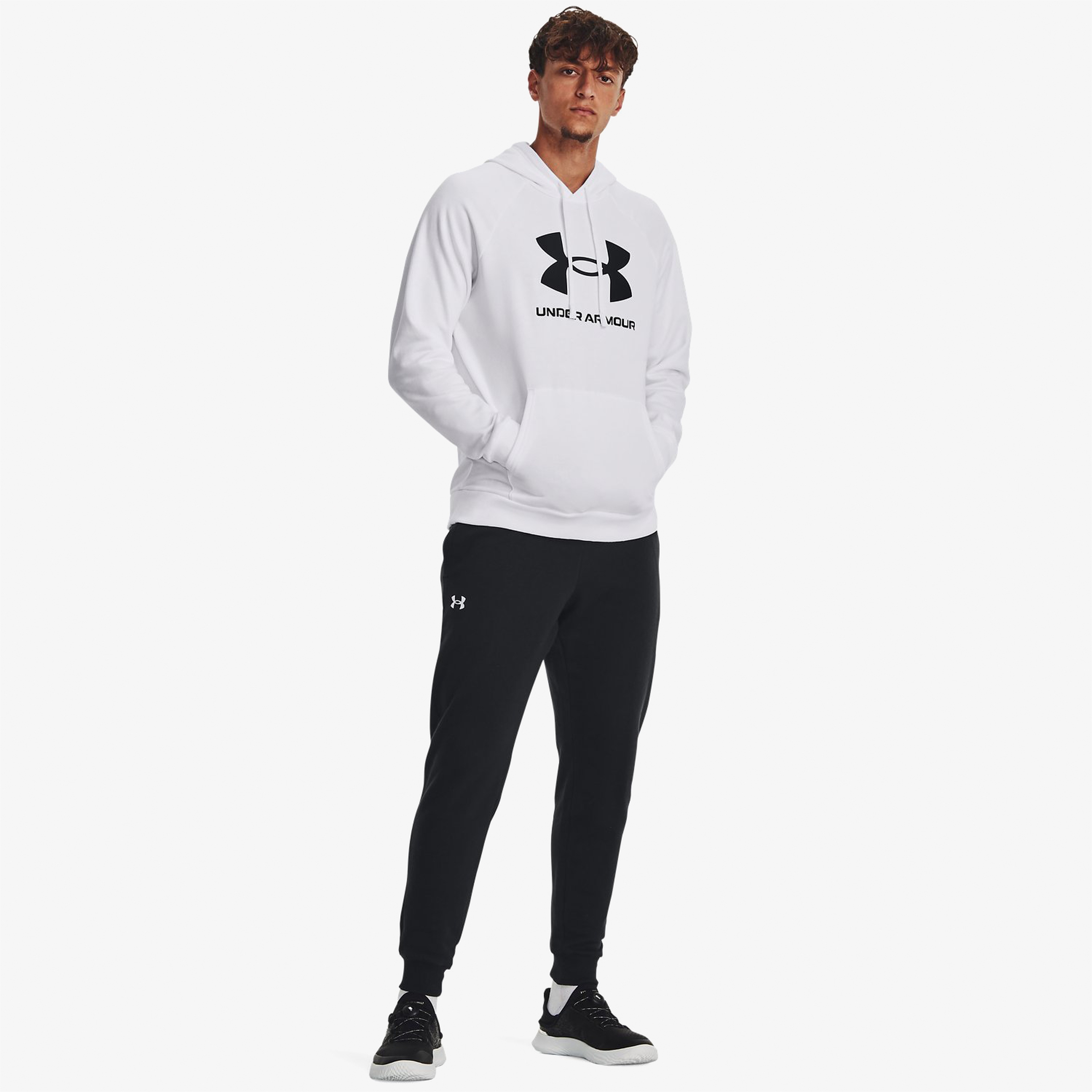 Under Armour Rival Fleece Erkek Beyaz Günlük Sweatshirt