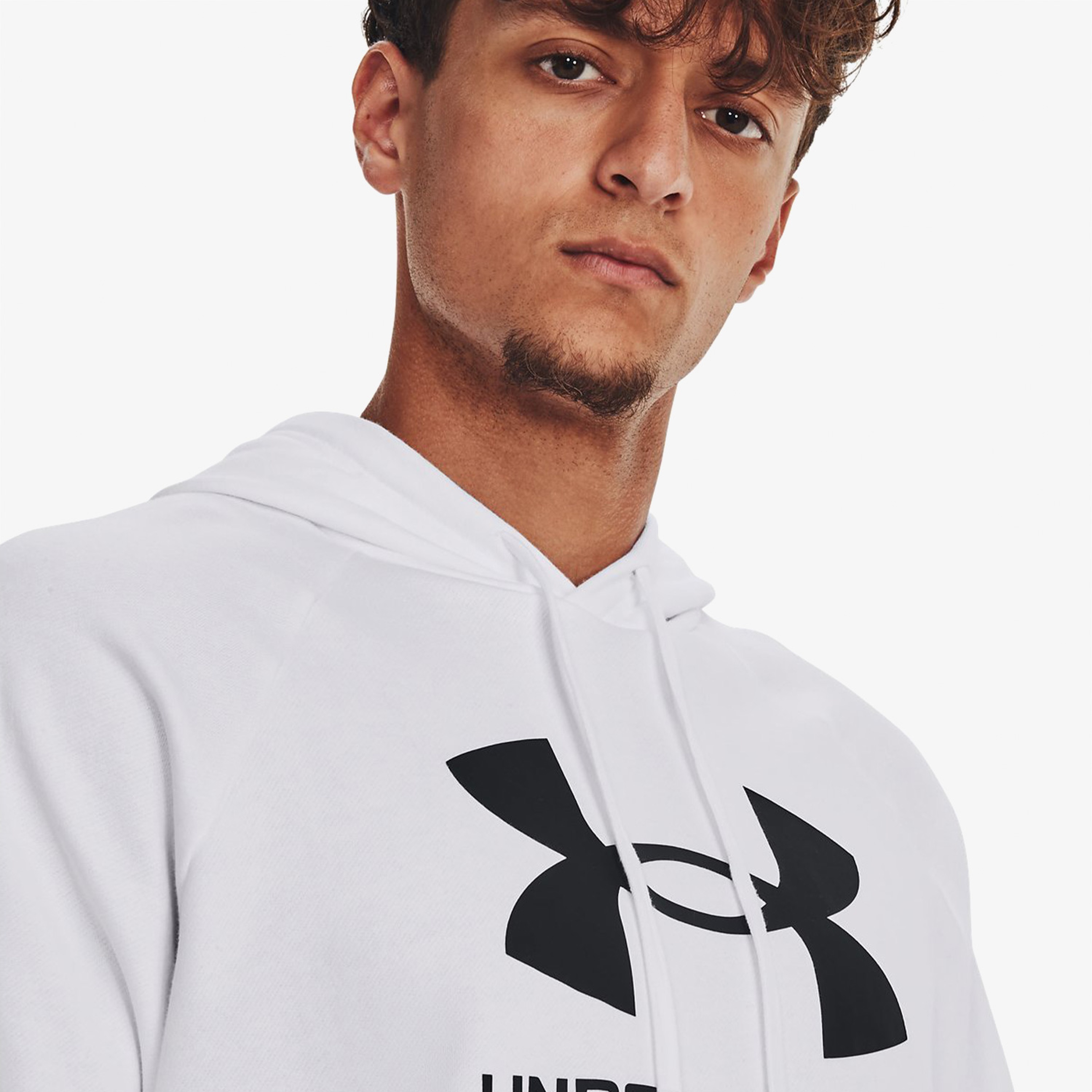 Under Armour Rival Fleece Erkek Beyaz Günlük Sweatshirt