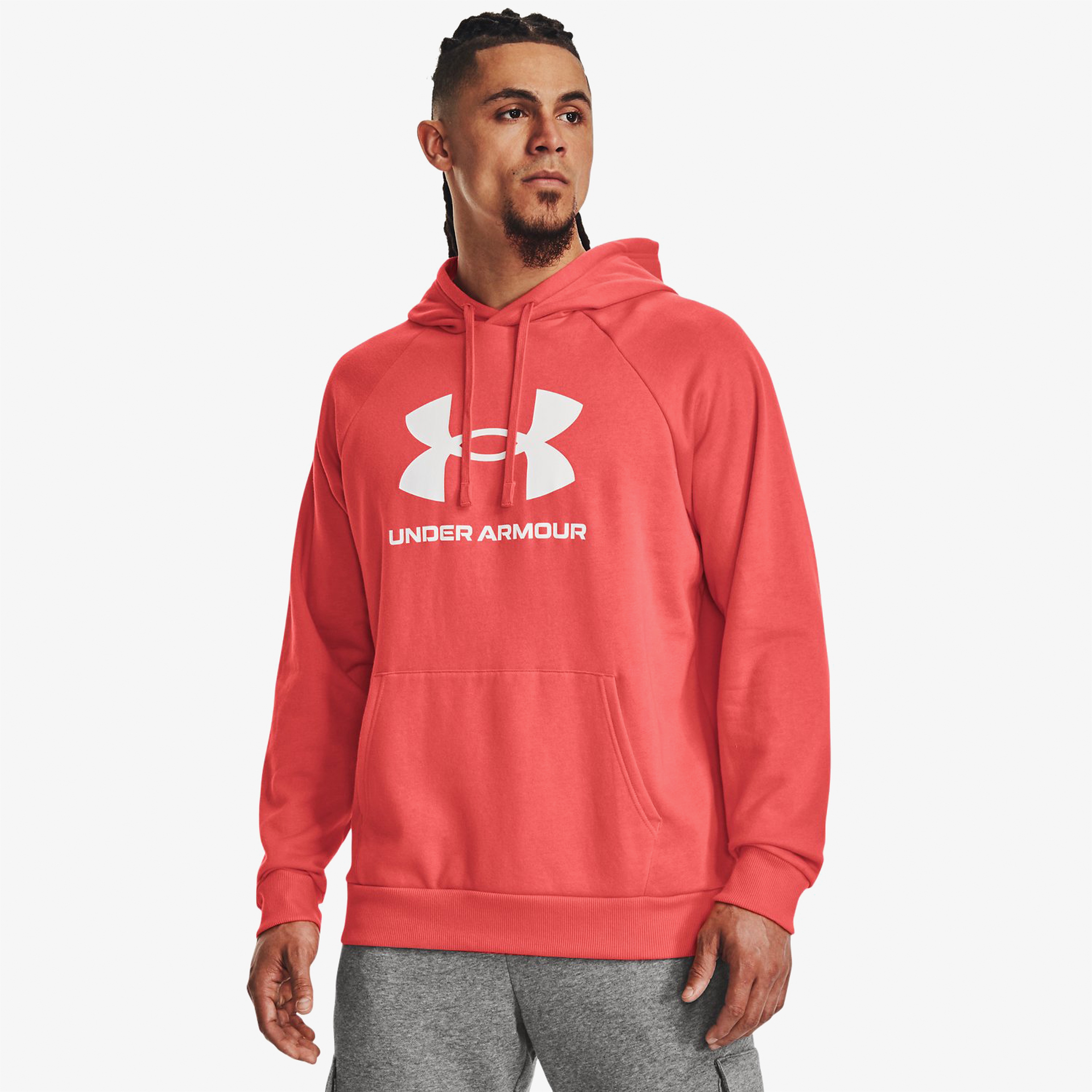 Under Armour Rival Fleece Logo Erkek Kırmızı Günlük Sweatshirt