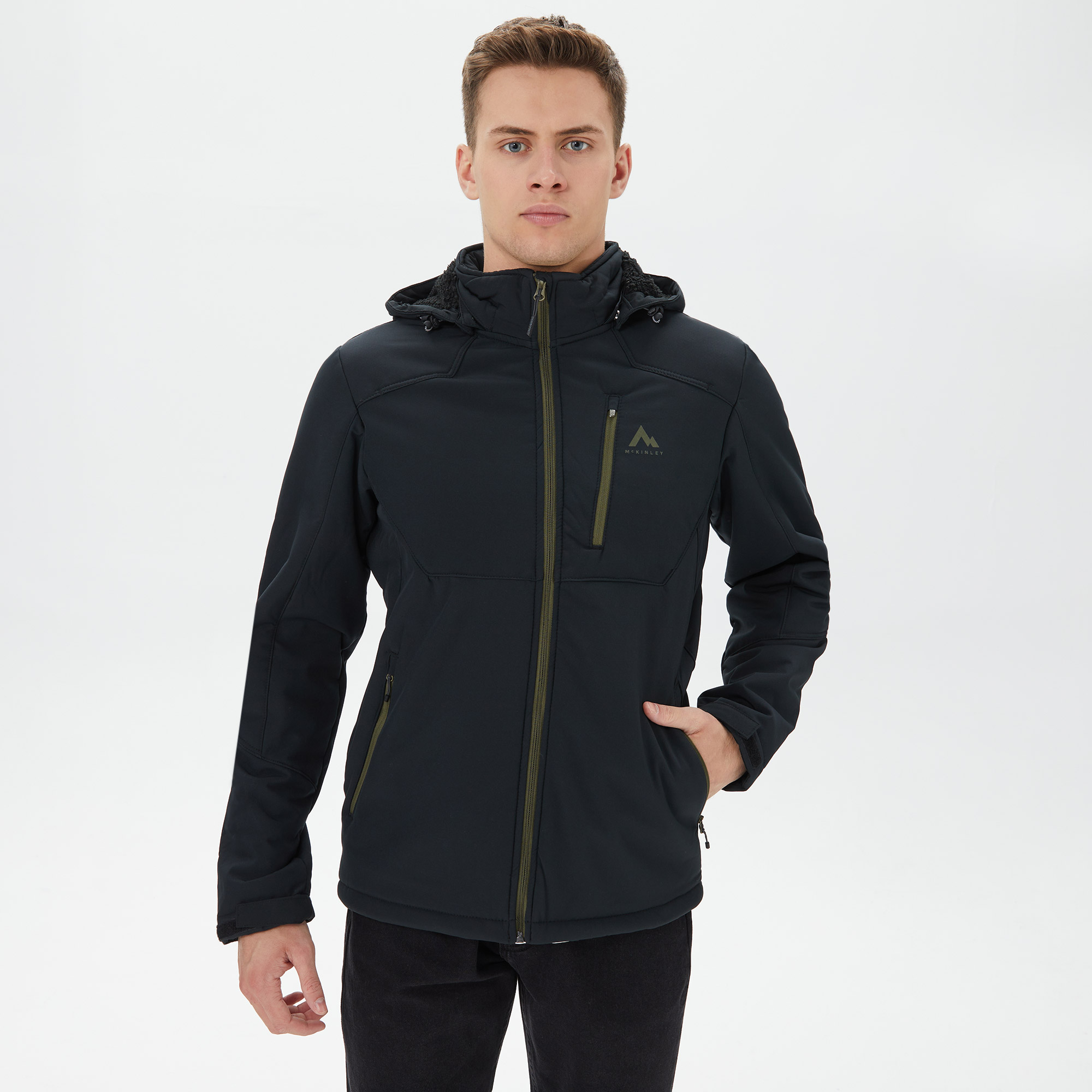 MC Kinley Veste Softshell Homme Tura II Erkek Siyah Outdoor