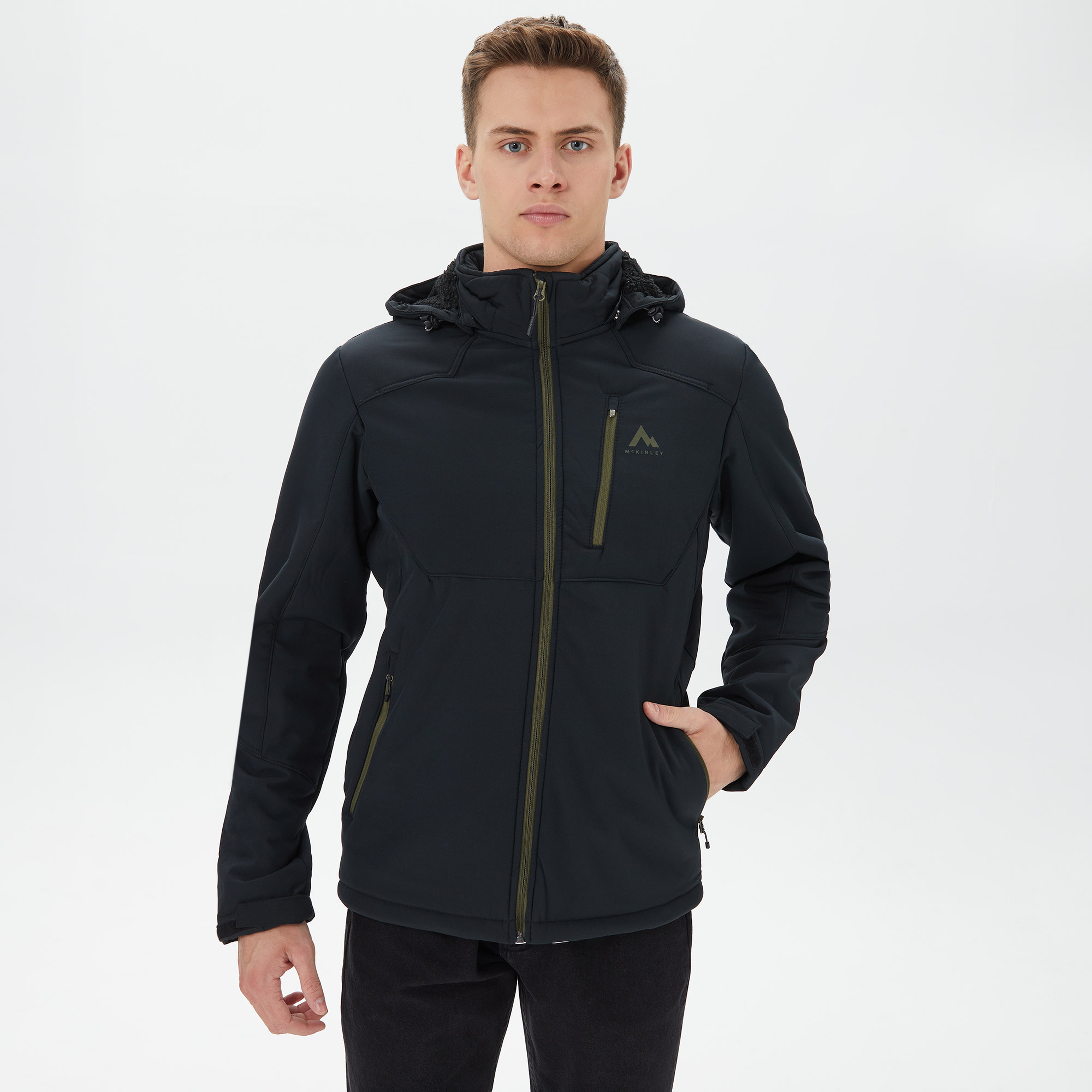 MC Kinley Veste Softshell Homme Tura II Erkek Siyah Outdoor