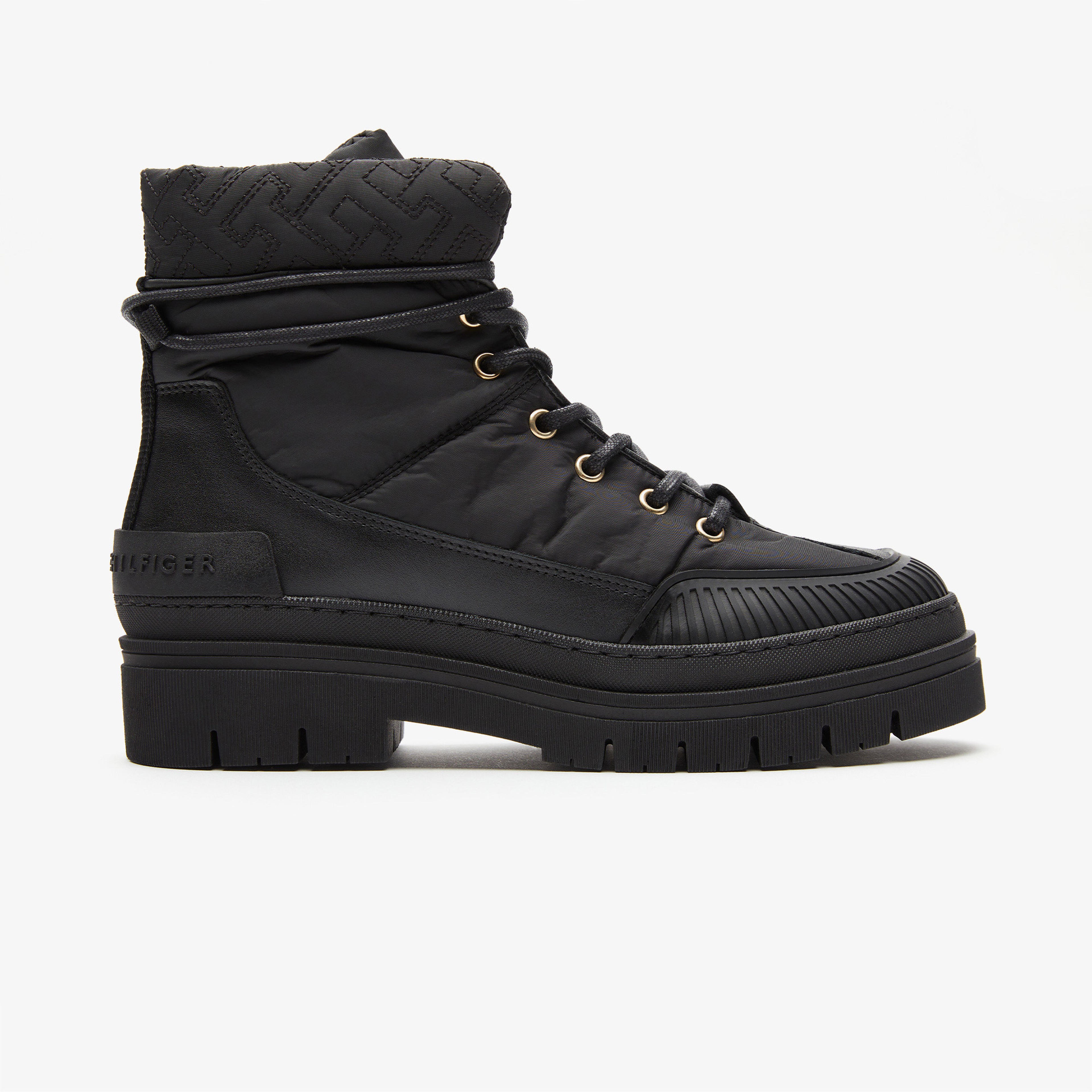 Tommy Hilfiger Monogram Outdoor Kadın Siyah Bot