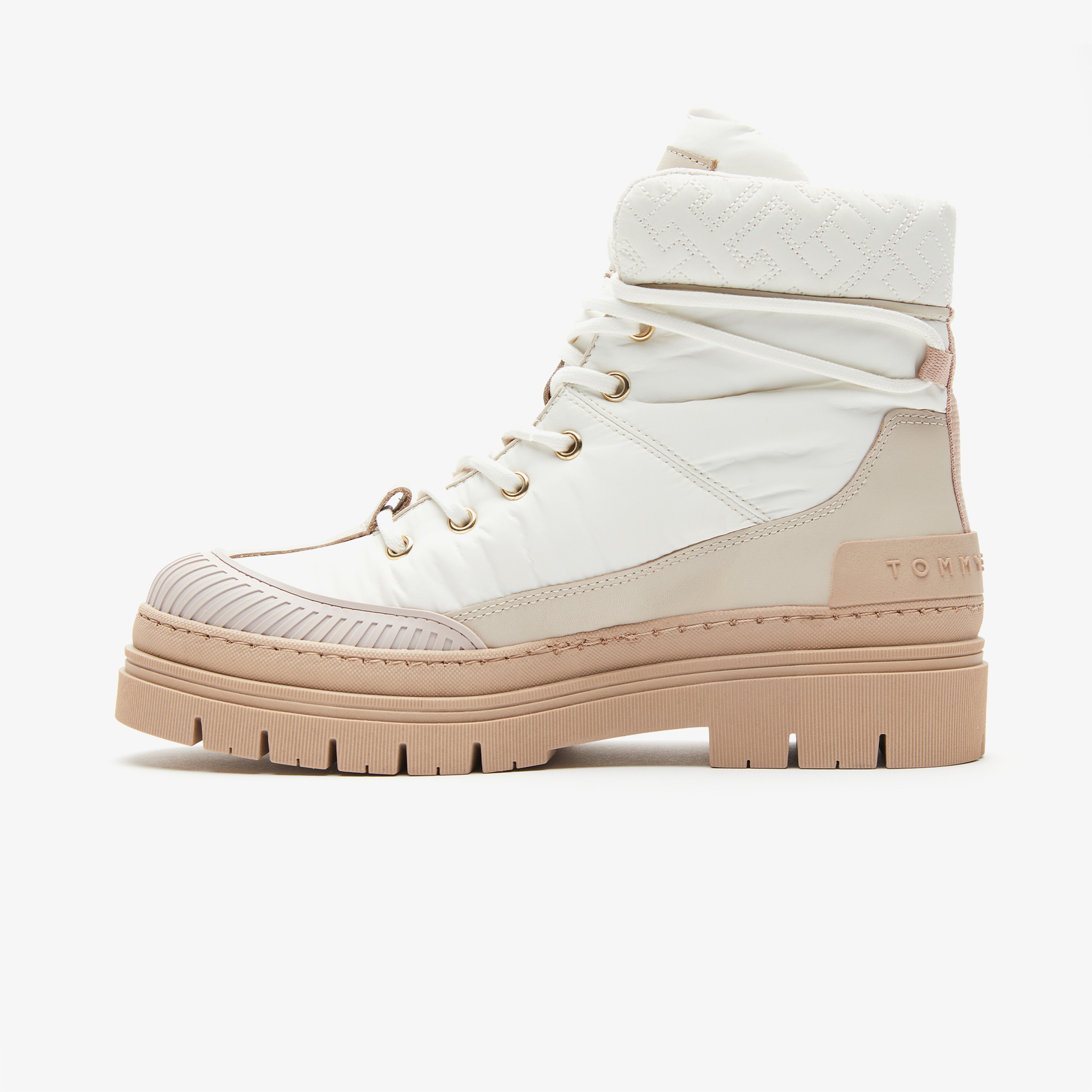 Tommy Hilfiger Monogram Outdoor Kadın Beyaz Bot