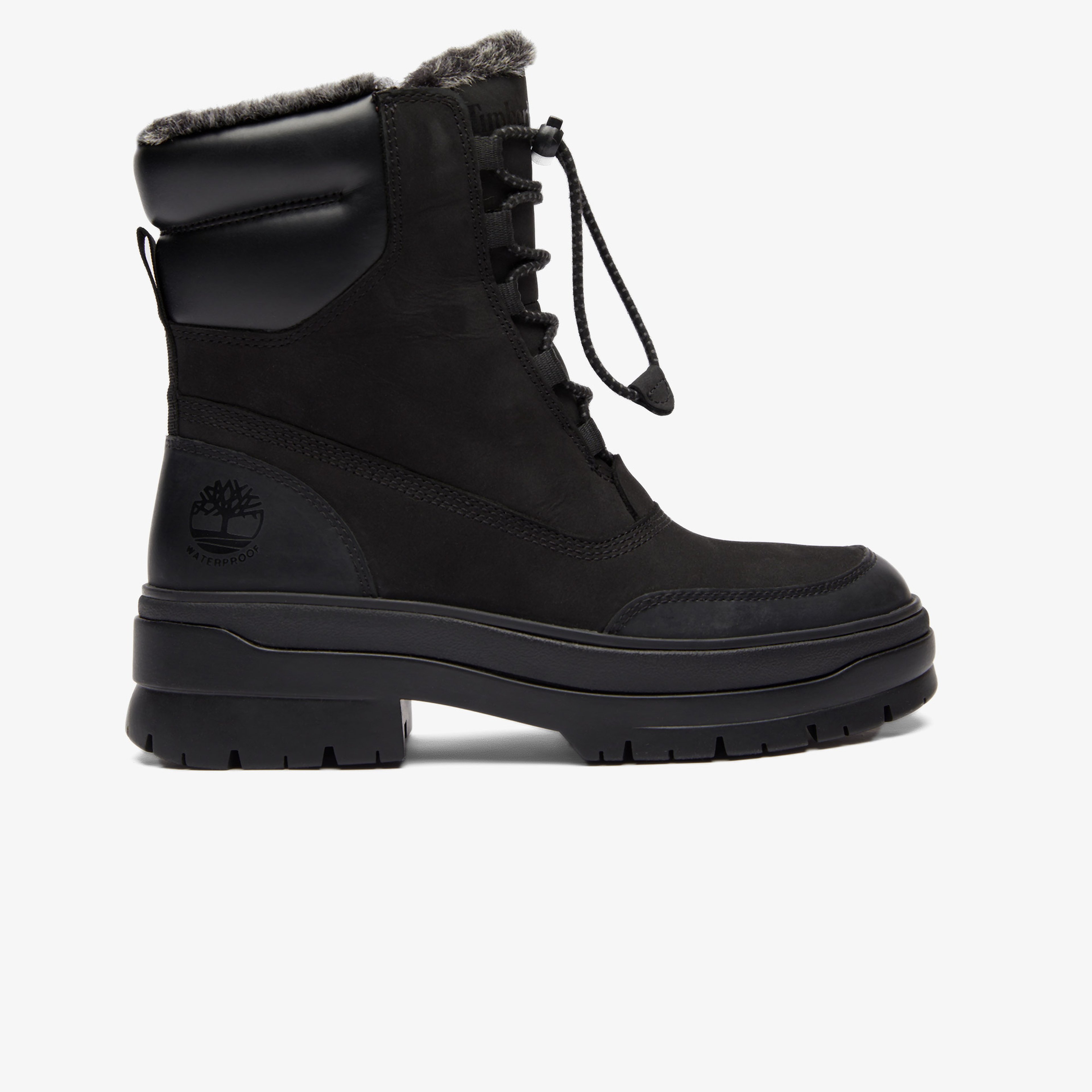 Timberland Mid Pull On Waterproof Kadın Siyah Bot