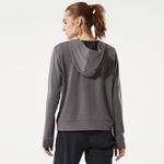 Under Armour Rival Terry Tam Boy Fermuarlı Kadın Gri Kapüşonlu Üst