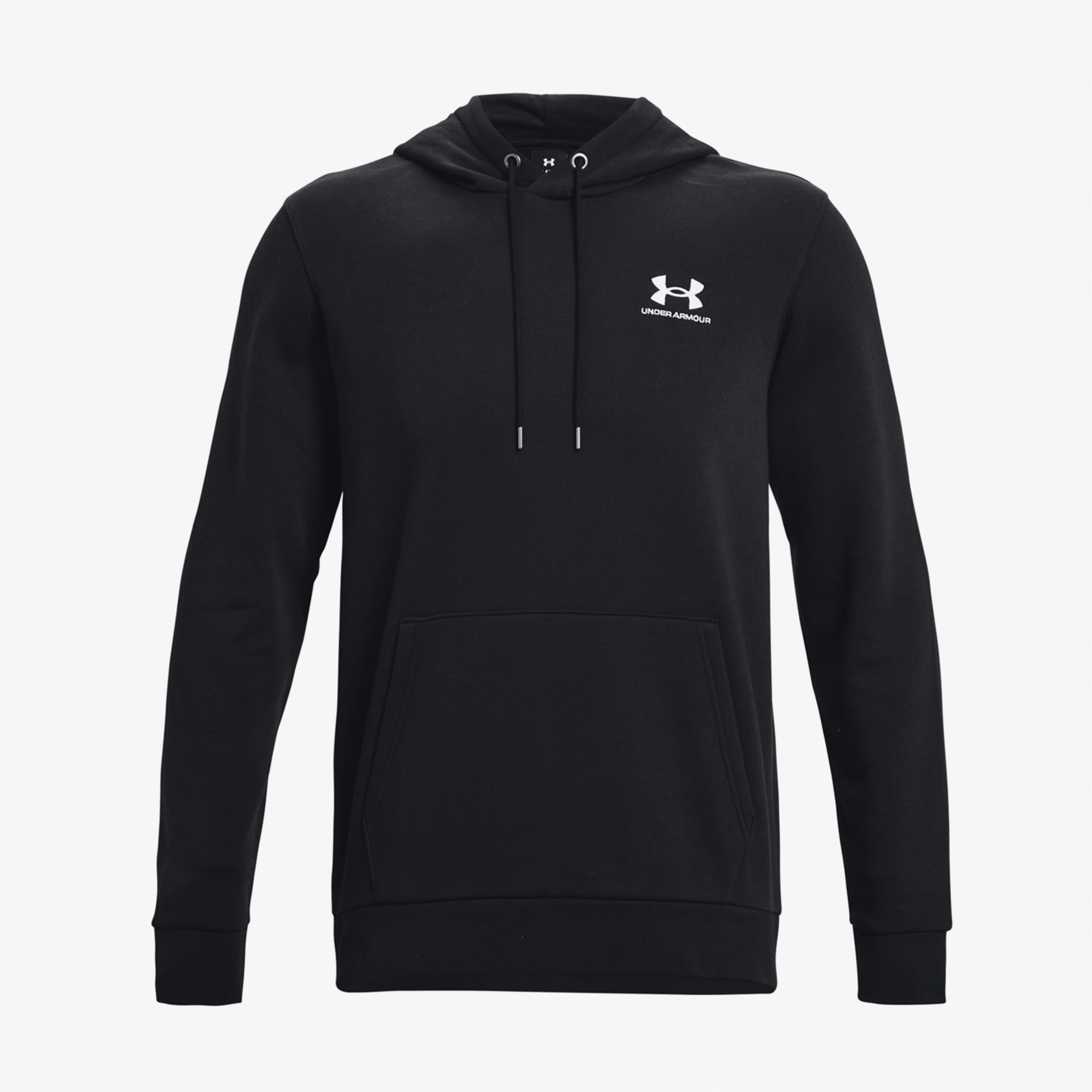 Under Armour Essential Fleece Hoodie Erkek Siyah Sweatshirt