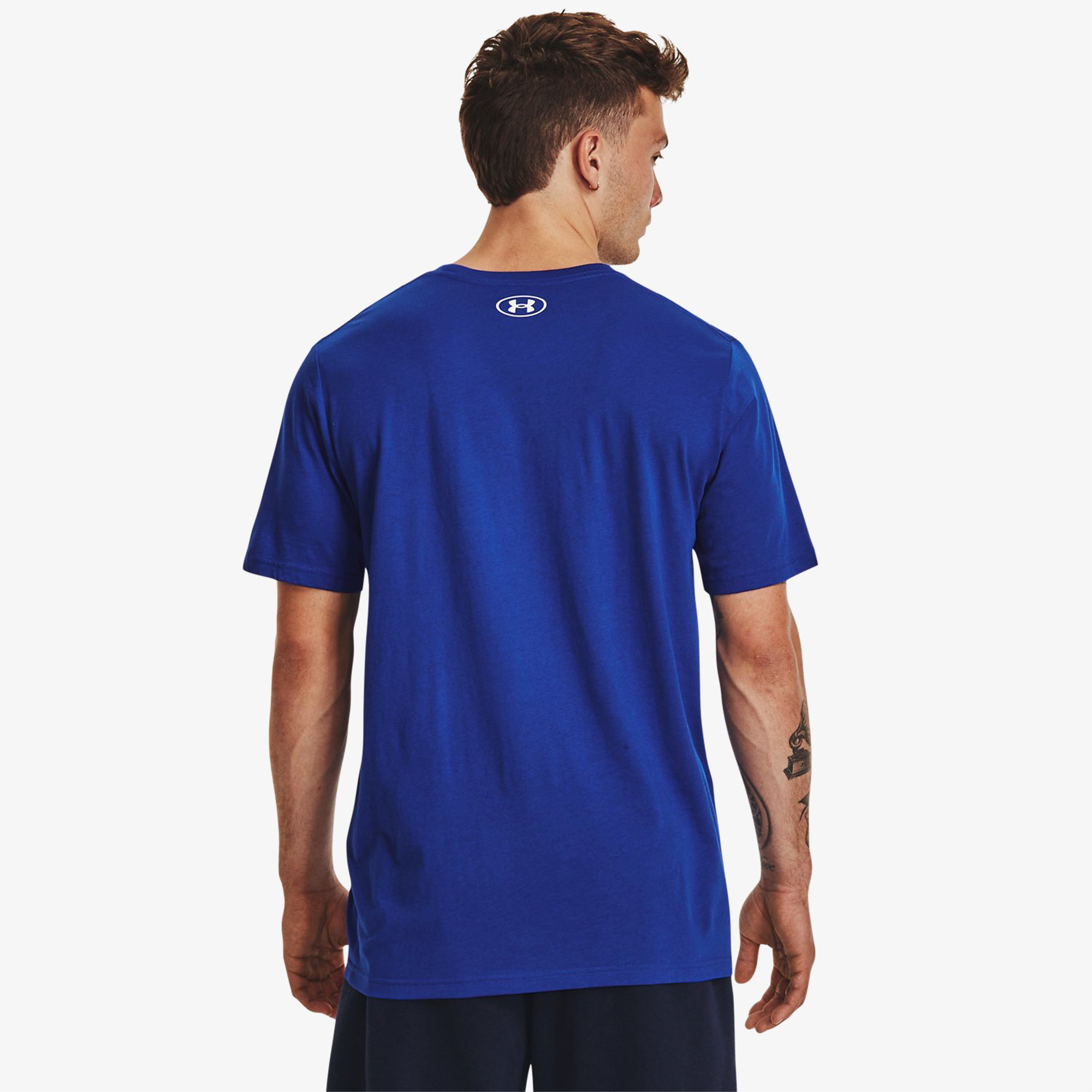 Under Armour Sportstyle Logo Erkek Mavi Günlük T-Shirt