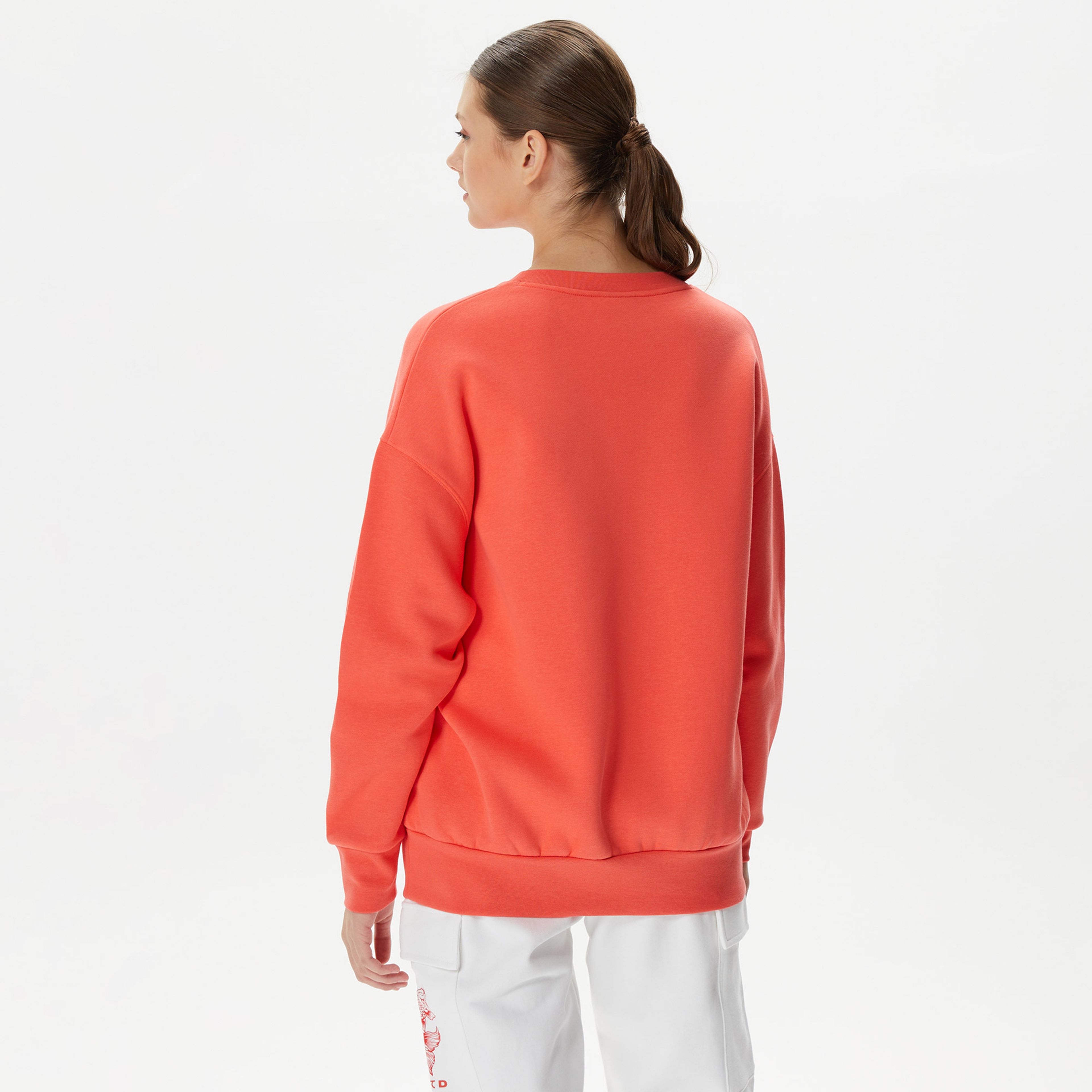 Under Armour Essential Fleece Kadın Kırmızı  Günlük Sweatshirt