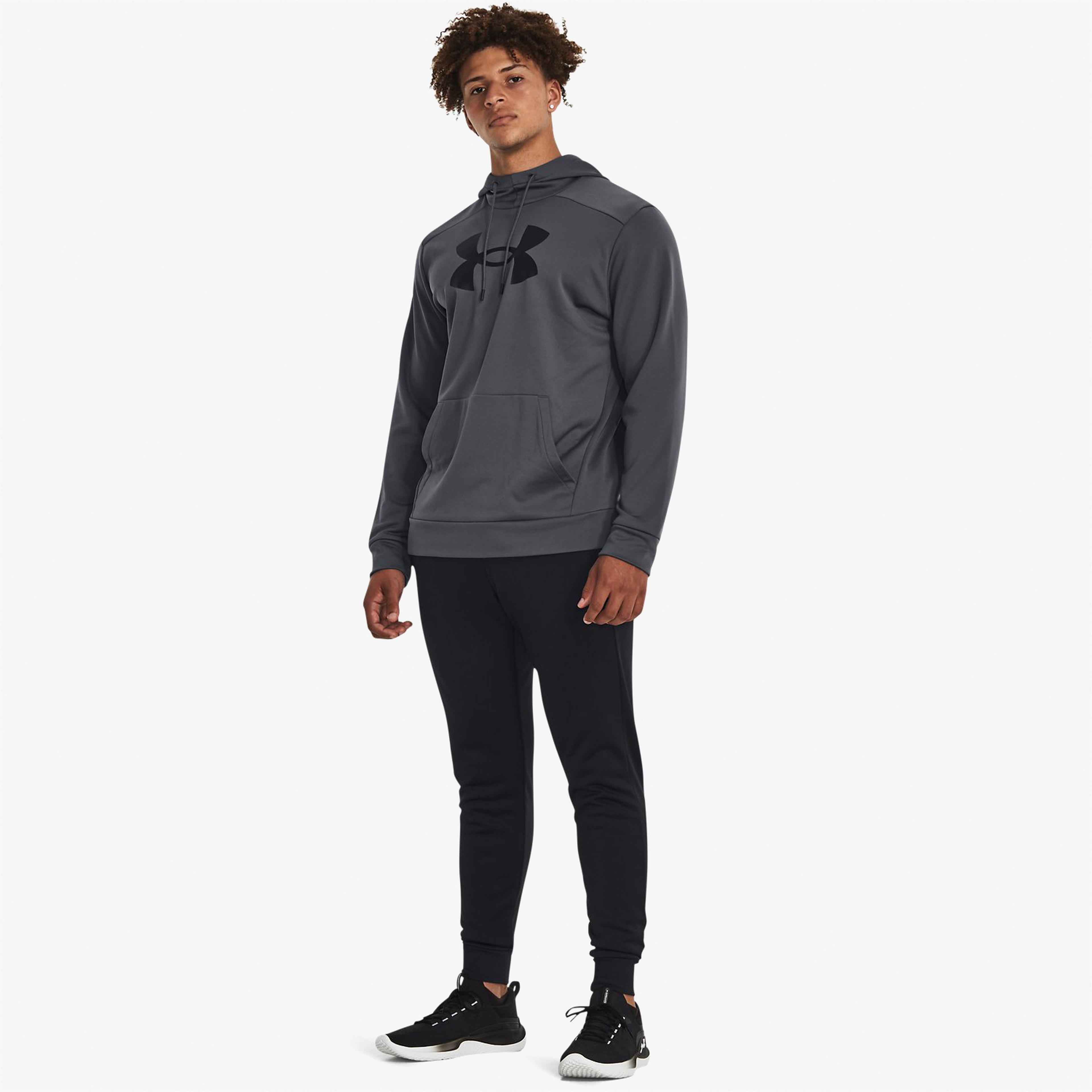 Under Armour Fleece® Big Logo Erkek Gri Günlük Sweatshirt