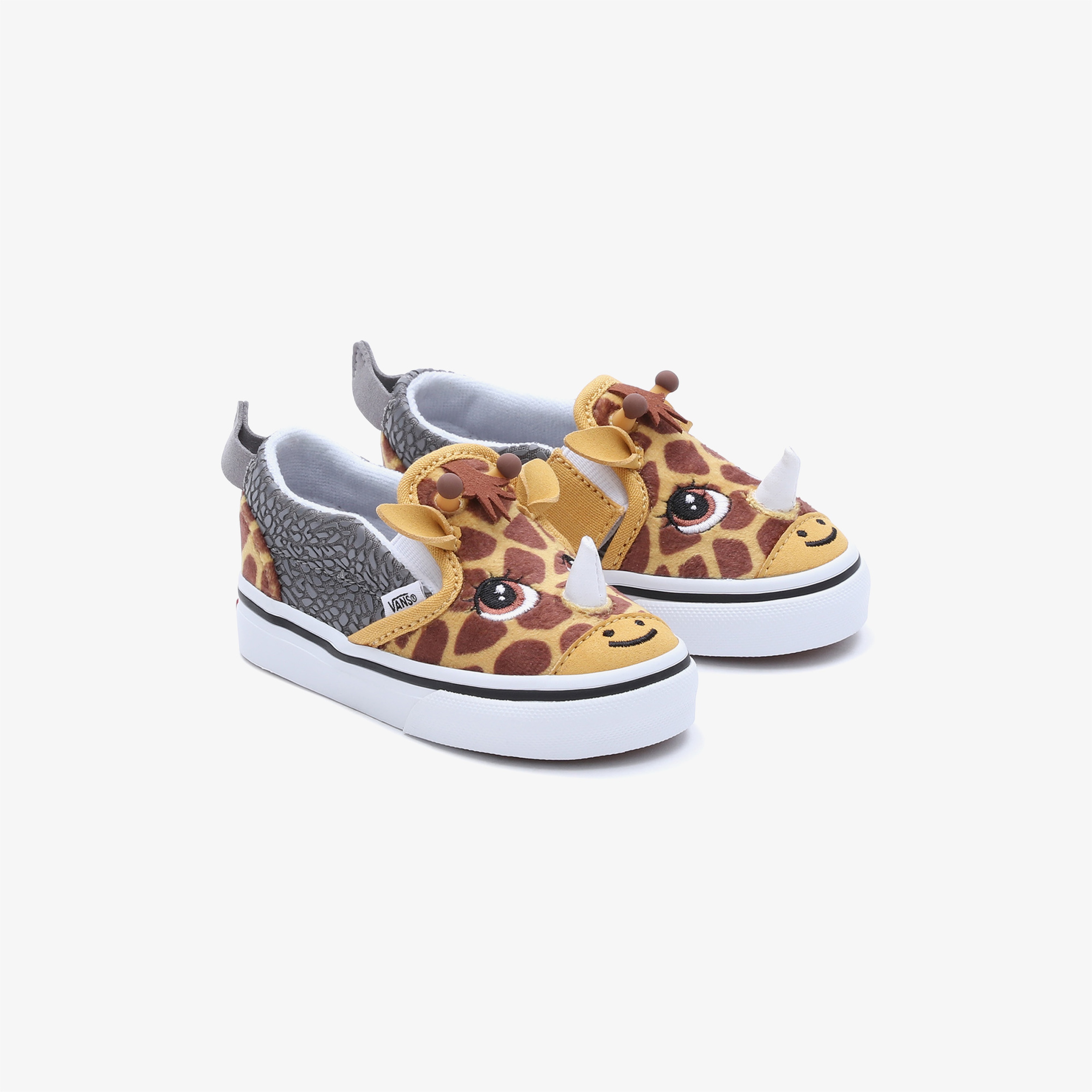 Vans Slip-On V Rinoceraffe Bebek Kahverengi Sneaker