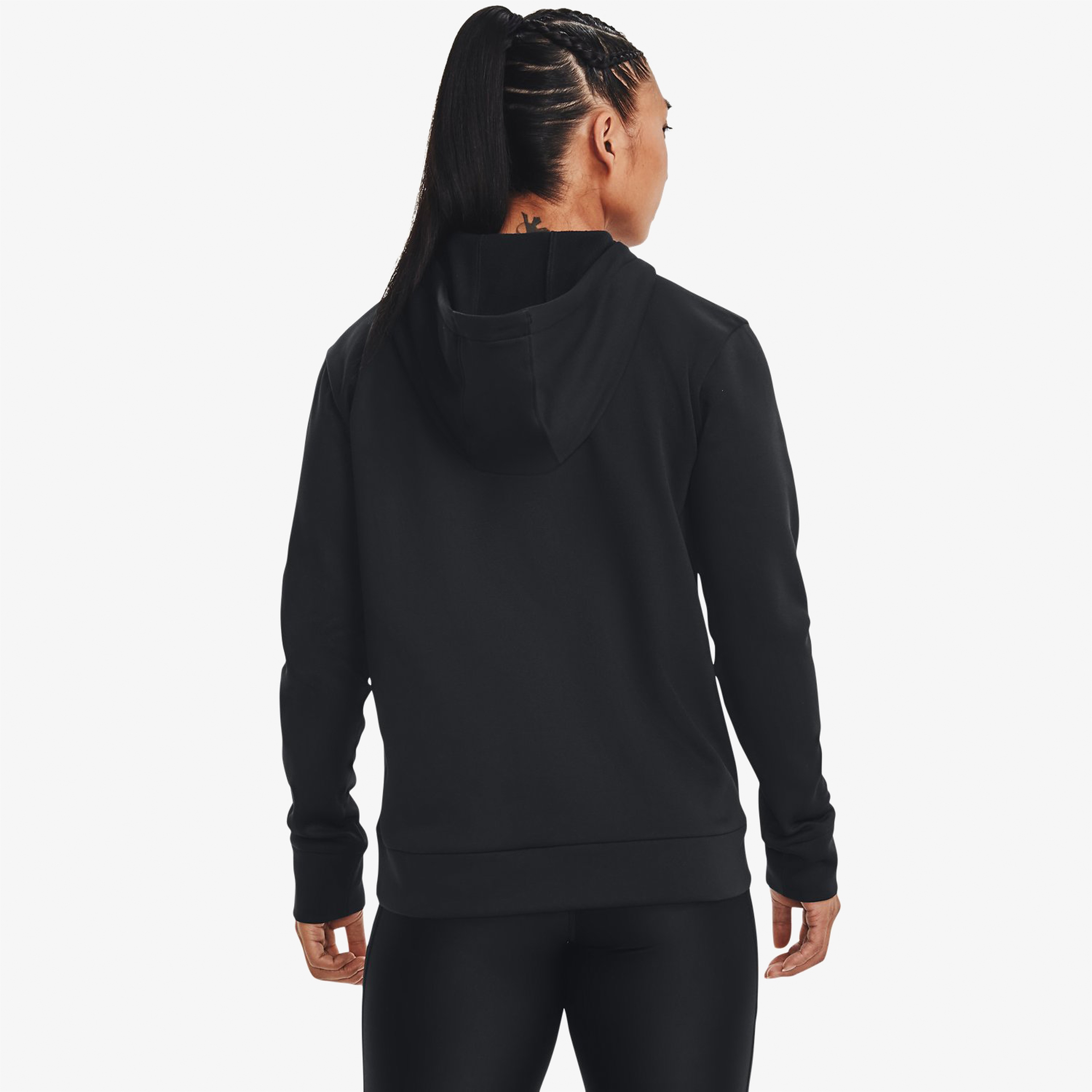 Under Armour Fleece® Left Chest Kadın Siyah Günlük Sweatshirt