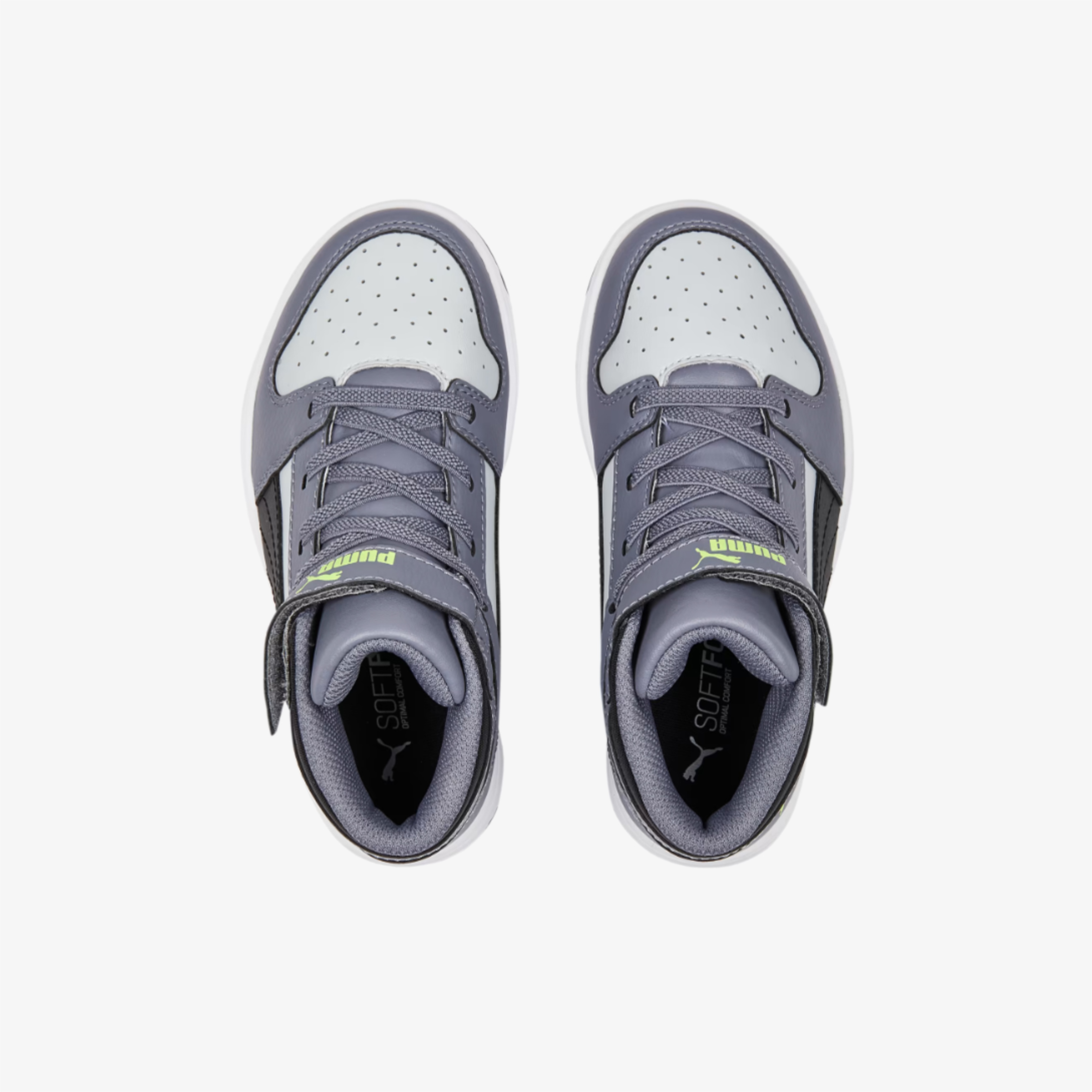 Puma Rebound Layup Çocuk Gri Spor Ayakkabı