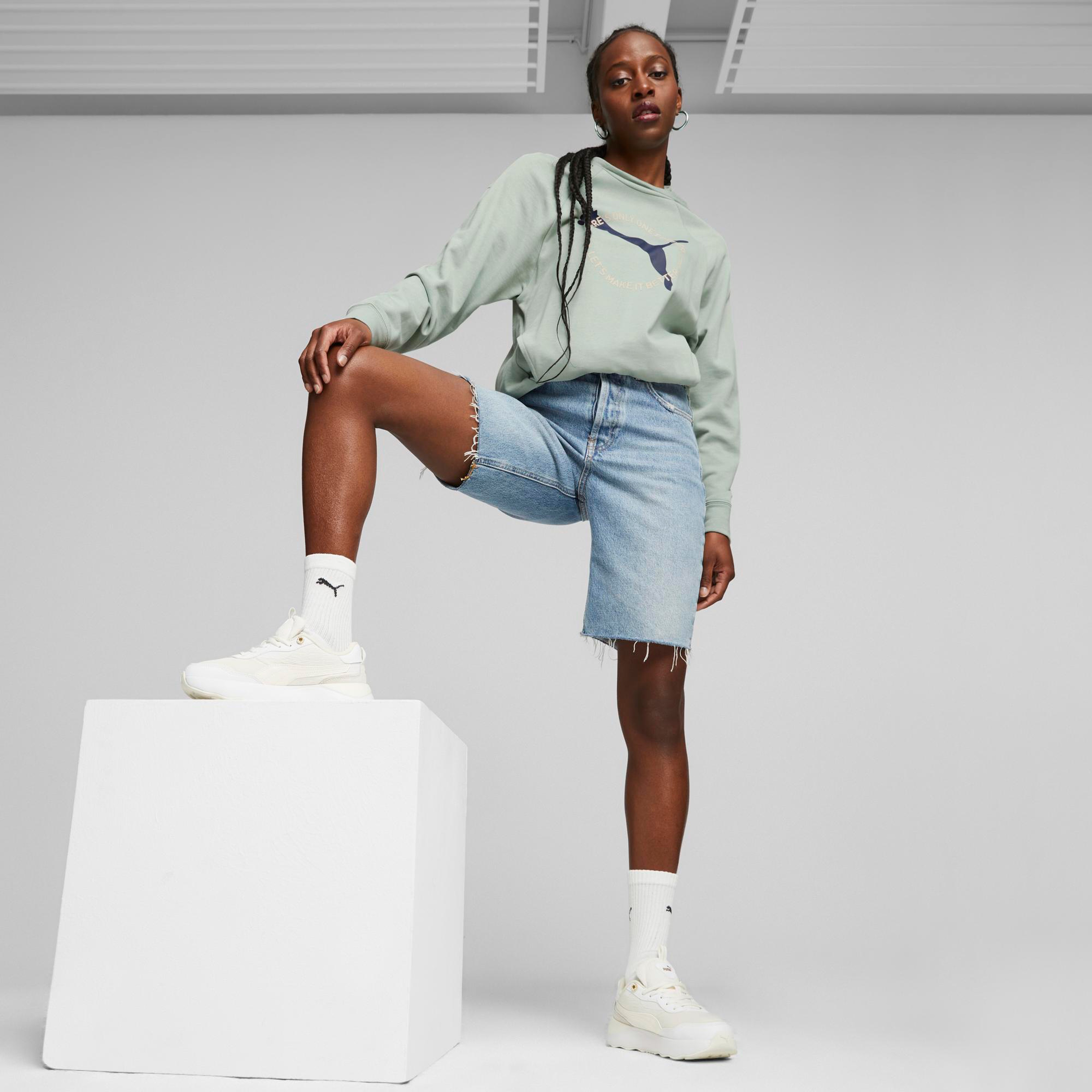 Puma Better Sportswear Kadın Gri Günlük Sweatshirt