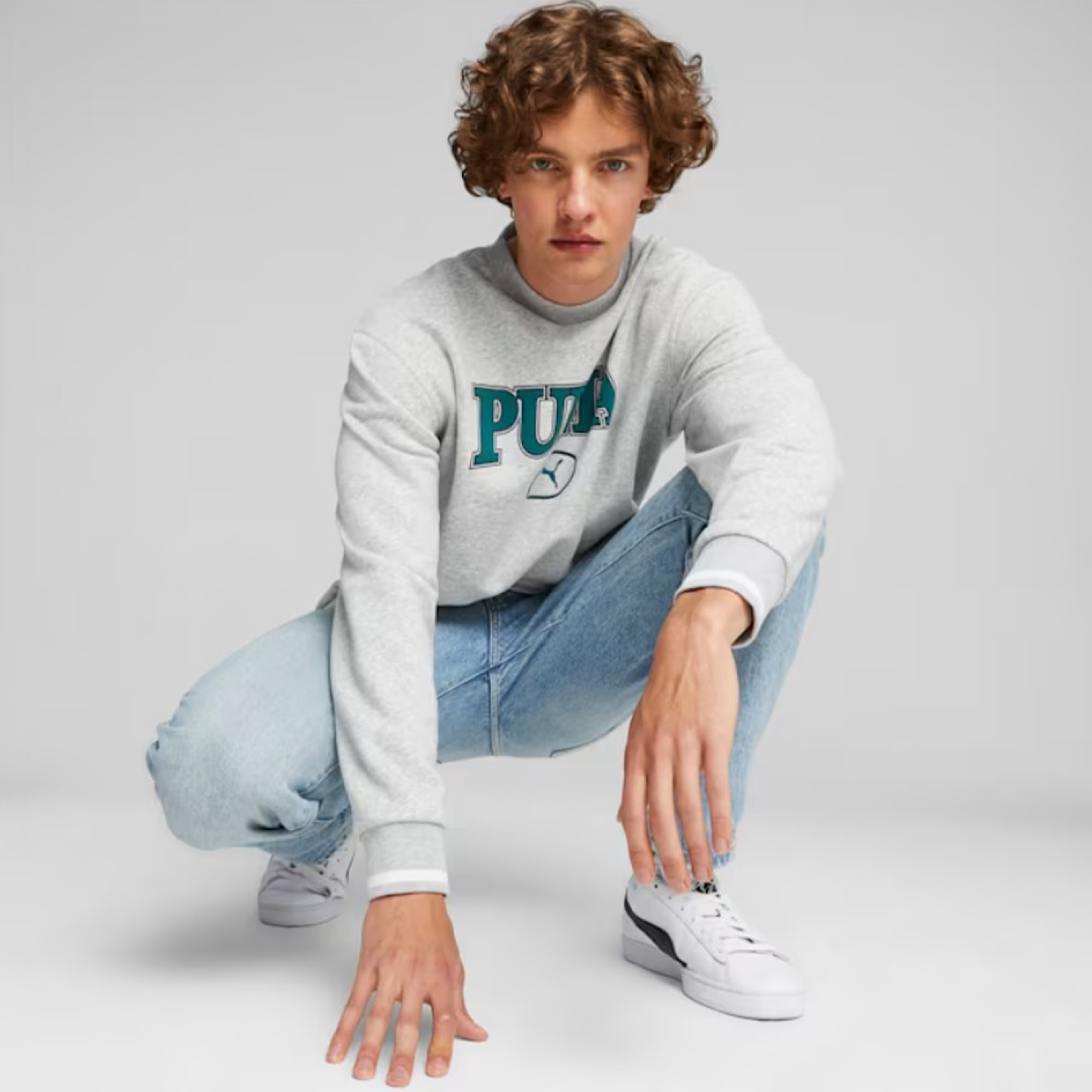 Puma Erkek Gri Sweatshirt