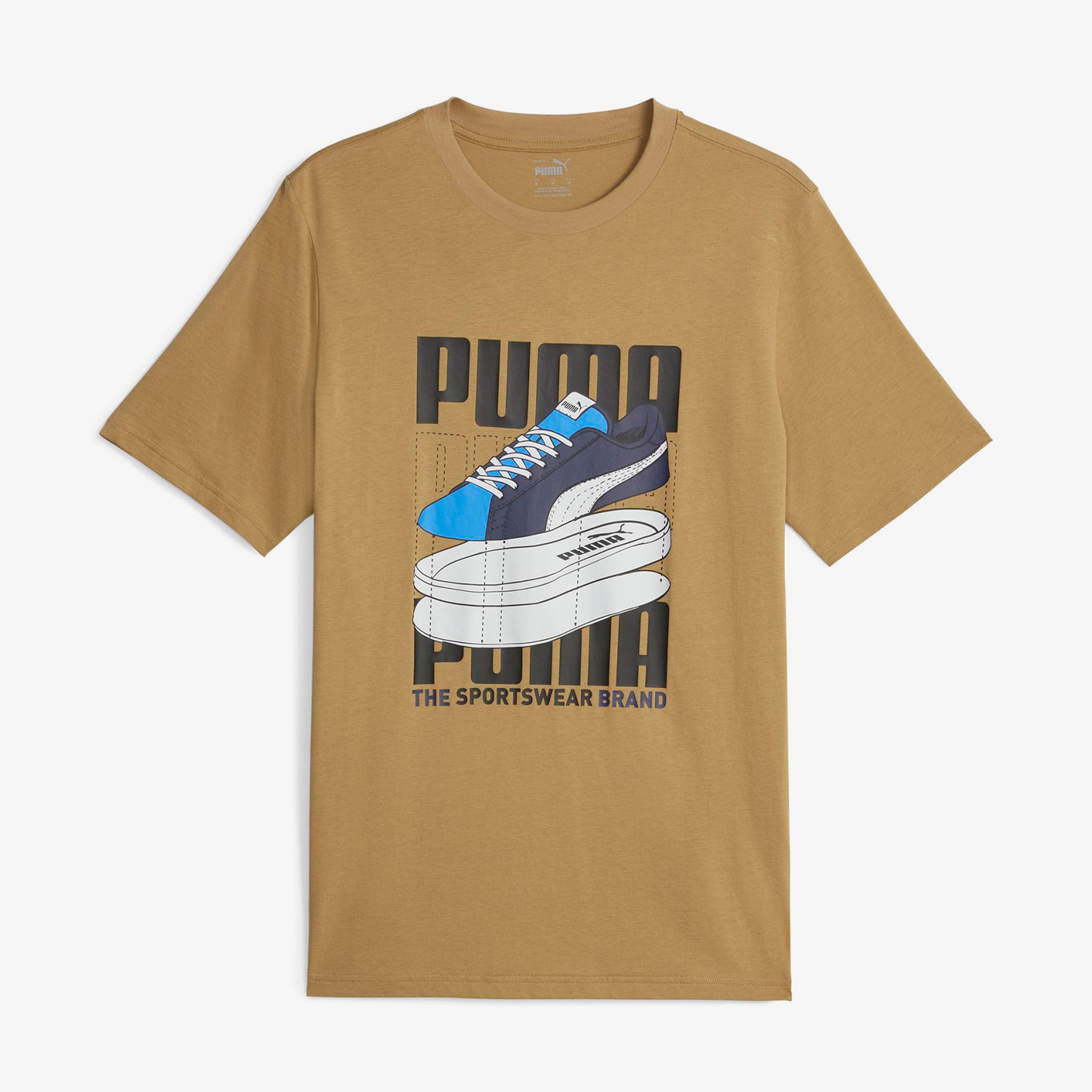 Puma Graphıcs Erkek Kahverengi Günlük T-Shirt