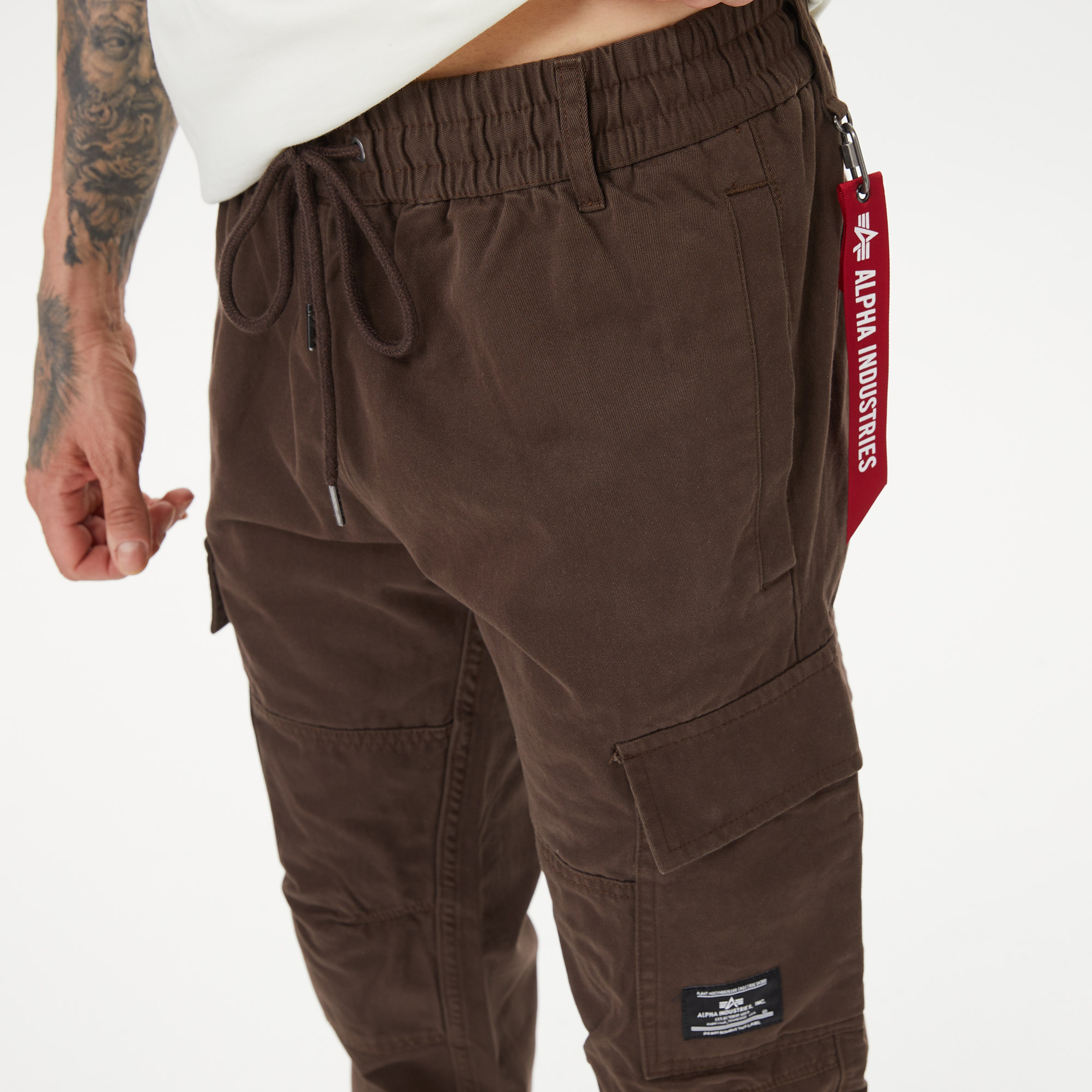 Alpha Industries Cotton Jogger Erkek Kahverengi Pantolon