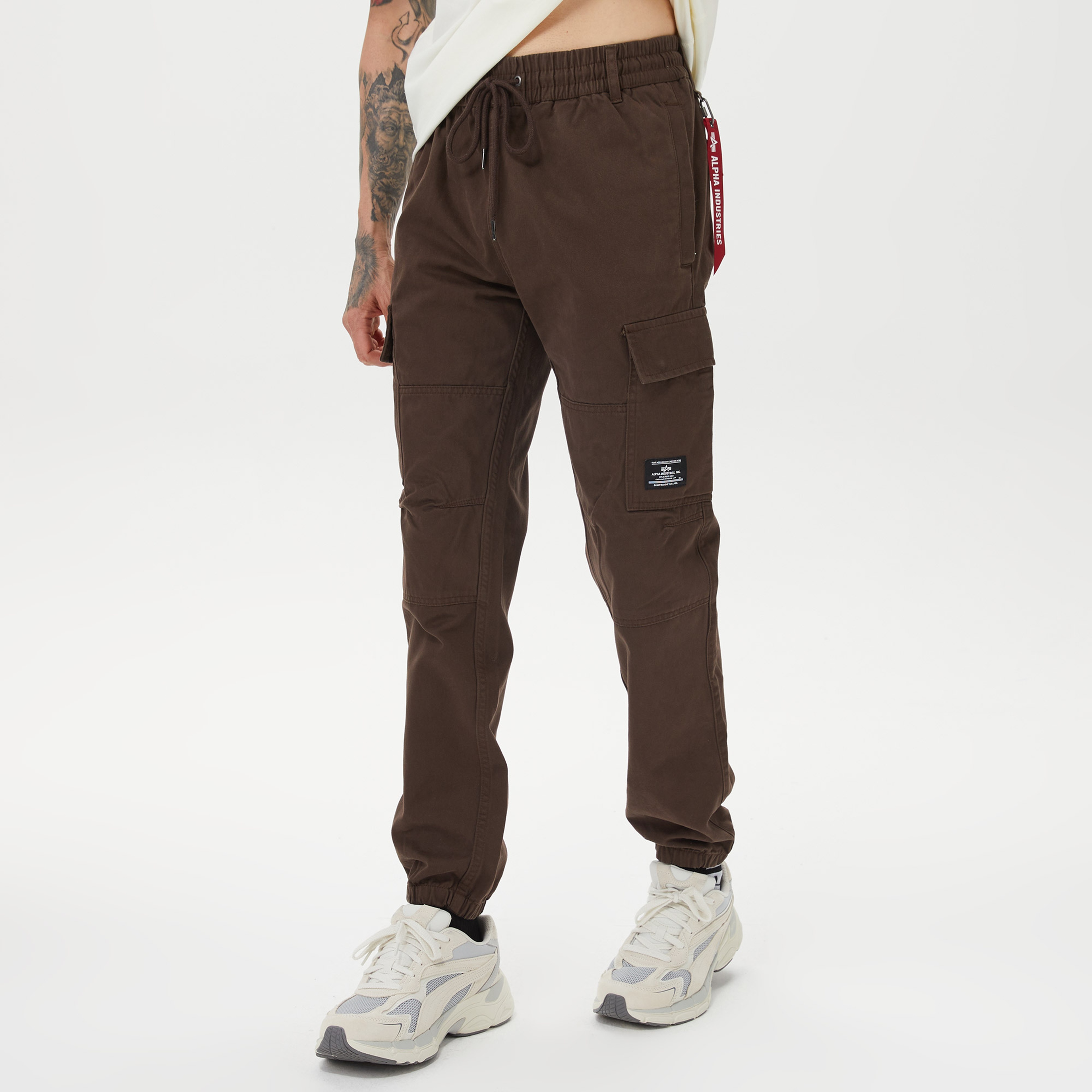 Alpha Industries Cotton Jogger Erkek Kahverengi Pantolon