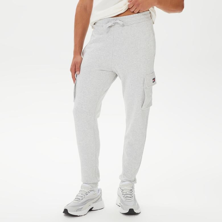 Tommy Hilfiger Reg Xs Badge Cargo Erkek Beyaz Eşofman Altı