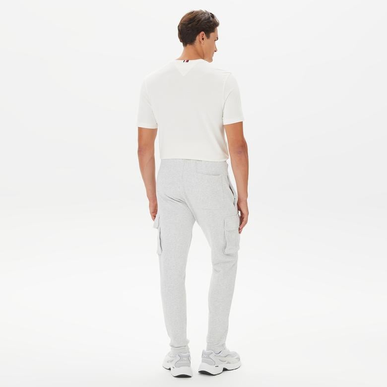 Tommy Hilfiger Reg Xs Badge Cargo Erkek Beyaz Eşofman Altı