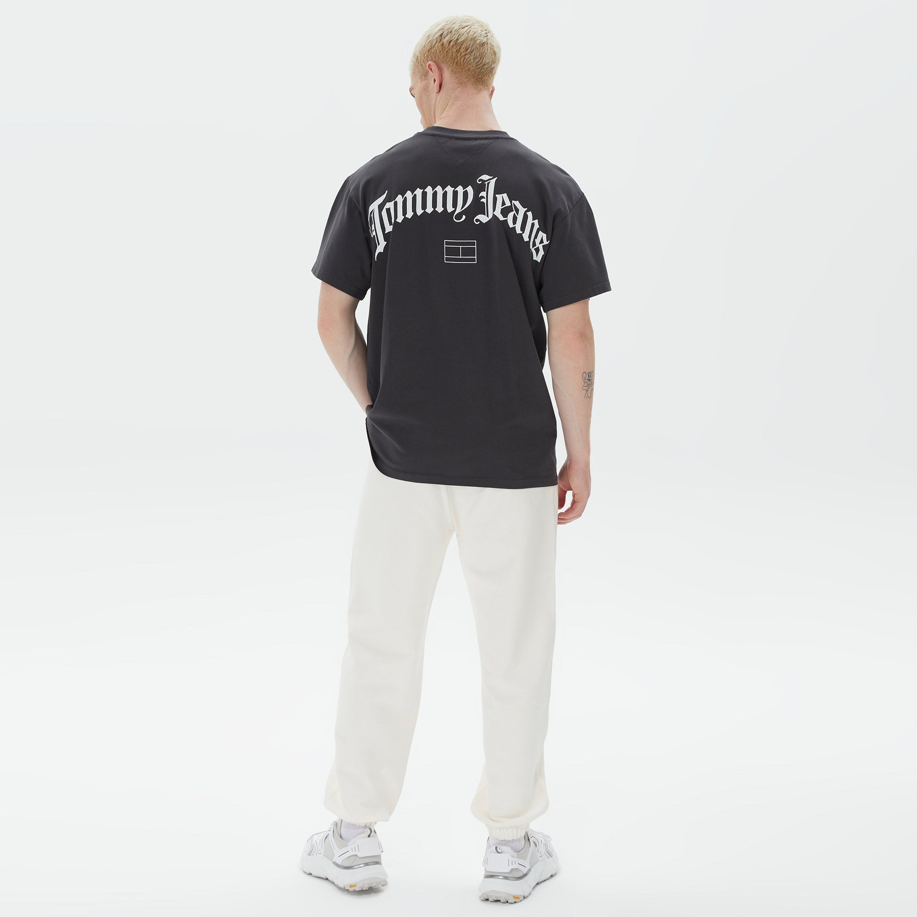 Tommy Hilfiger Relax New Varsity Erkek Beyaz Eşofman Altı