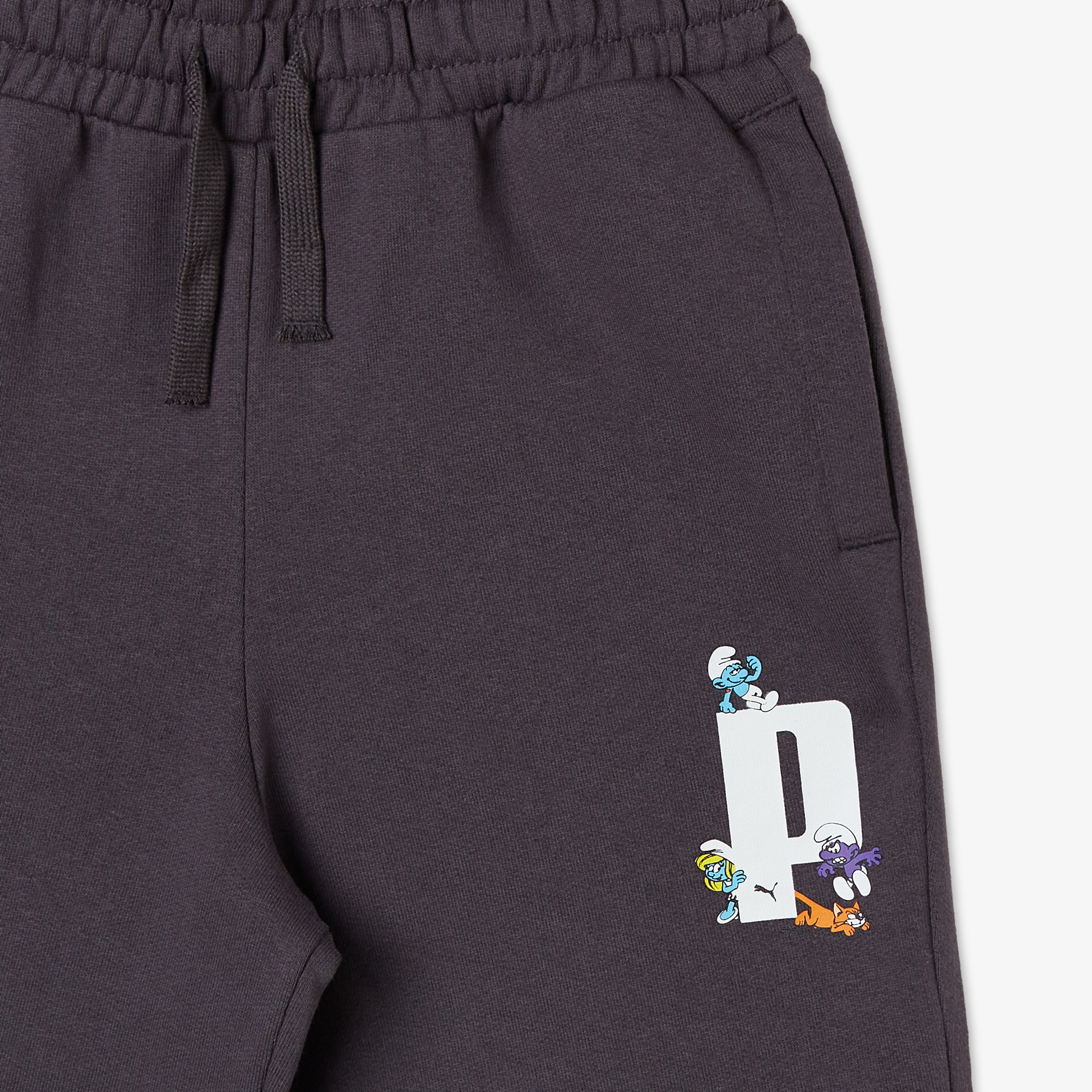 Puma X The Smurfs Çocuk Antrasit Eşofman Altı