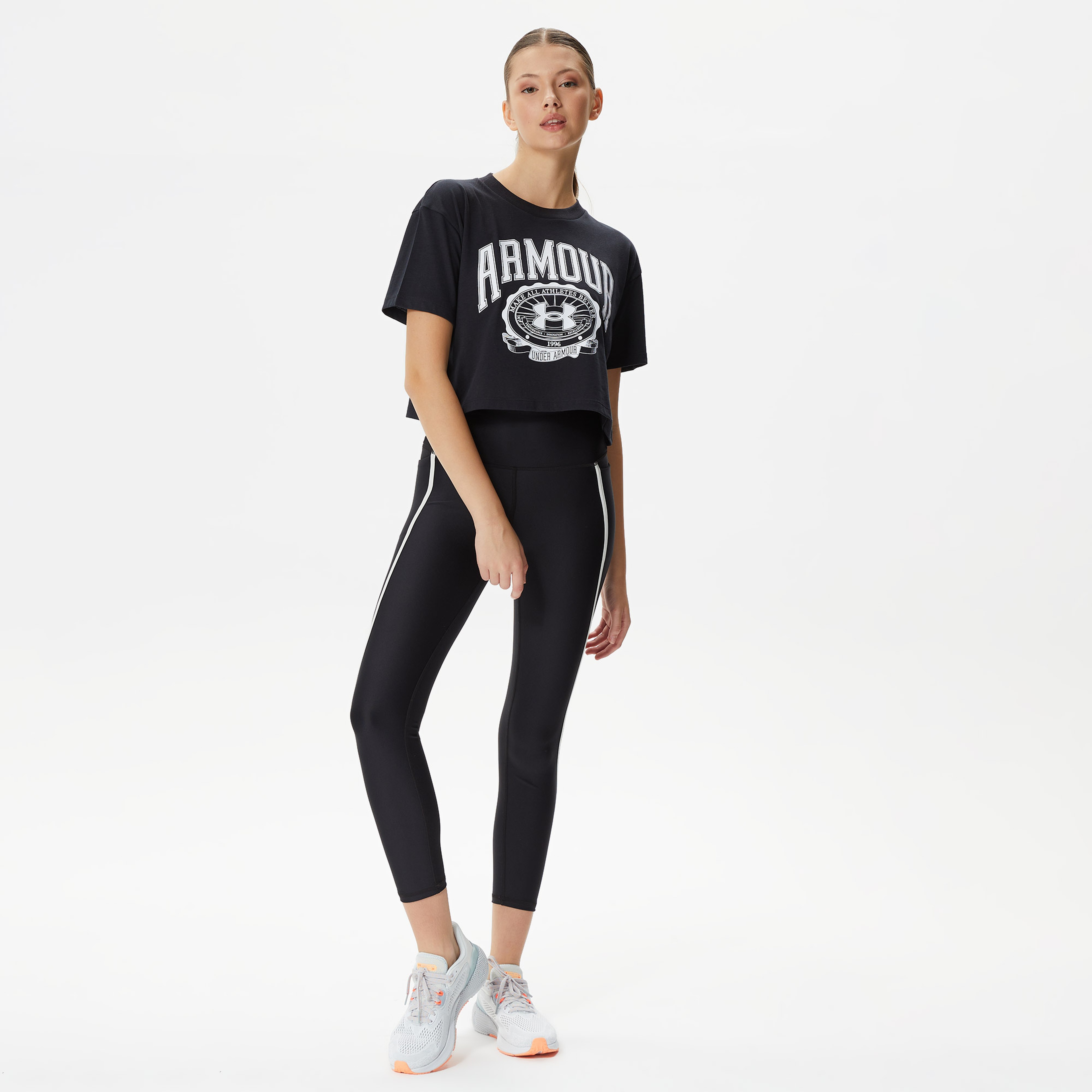 Under Armour Pjt Rck All Train Hg Ankl Lg Kadın Siyah Tayt