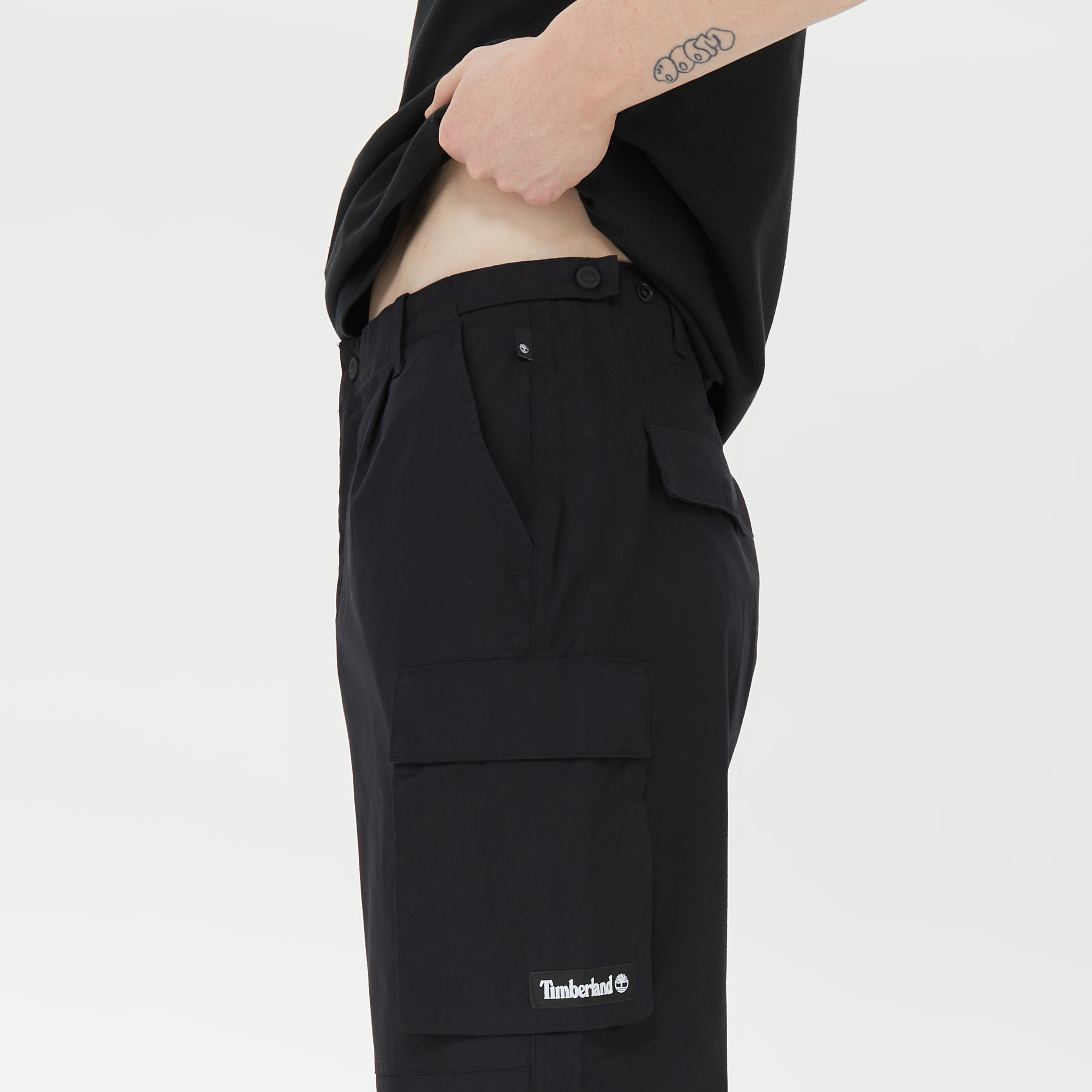 Timberland Dwr Utility Wide Leg Erkek Siyah Kargo Pantolon