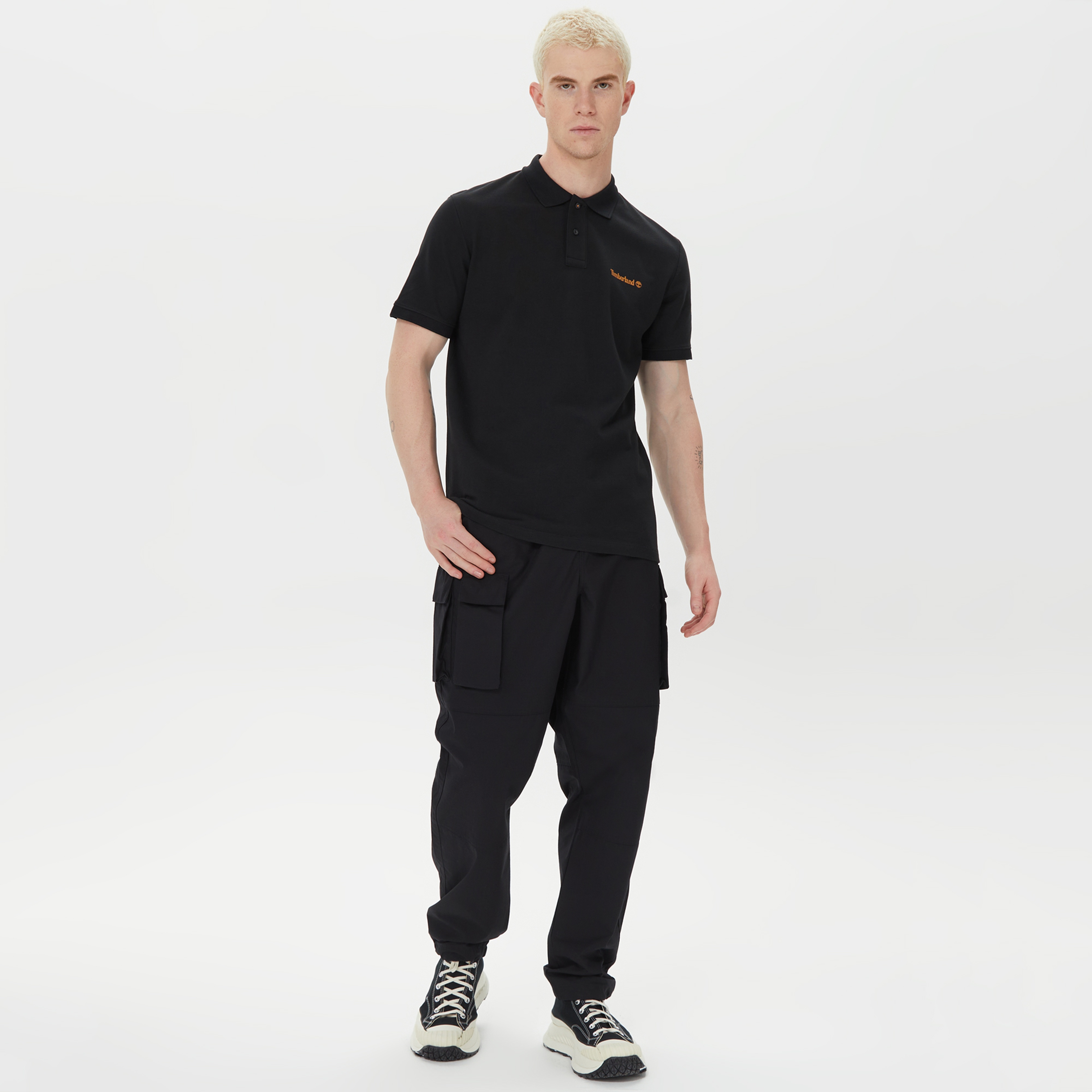 Timberland Dwr Utility Wide Leg Erkek Siyah Kargo Pantolon