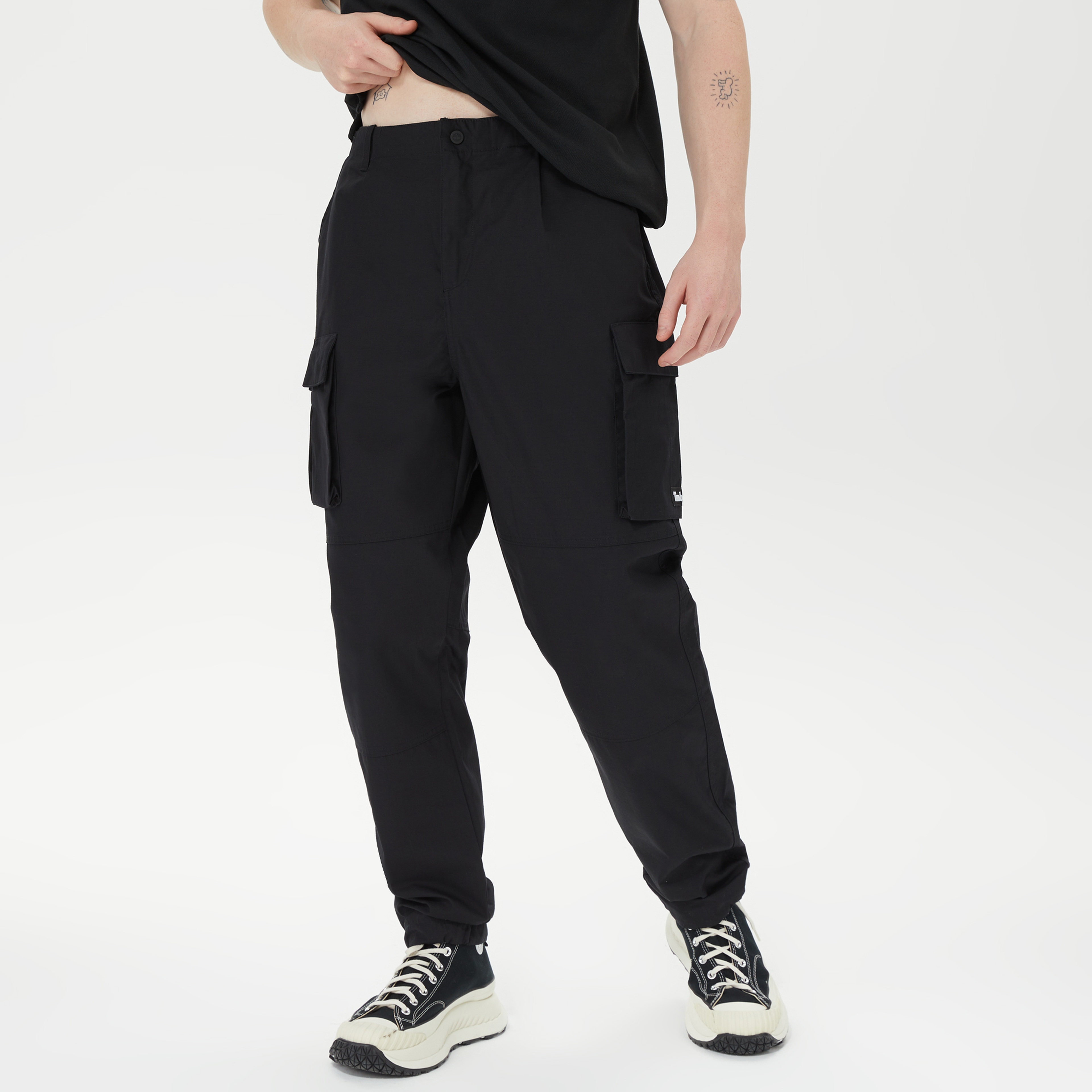 Timberland Dwr Utility Wide Leg Erkek Siyah Kargo Pantolon