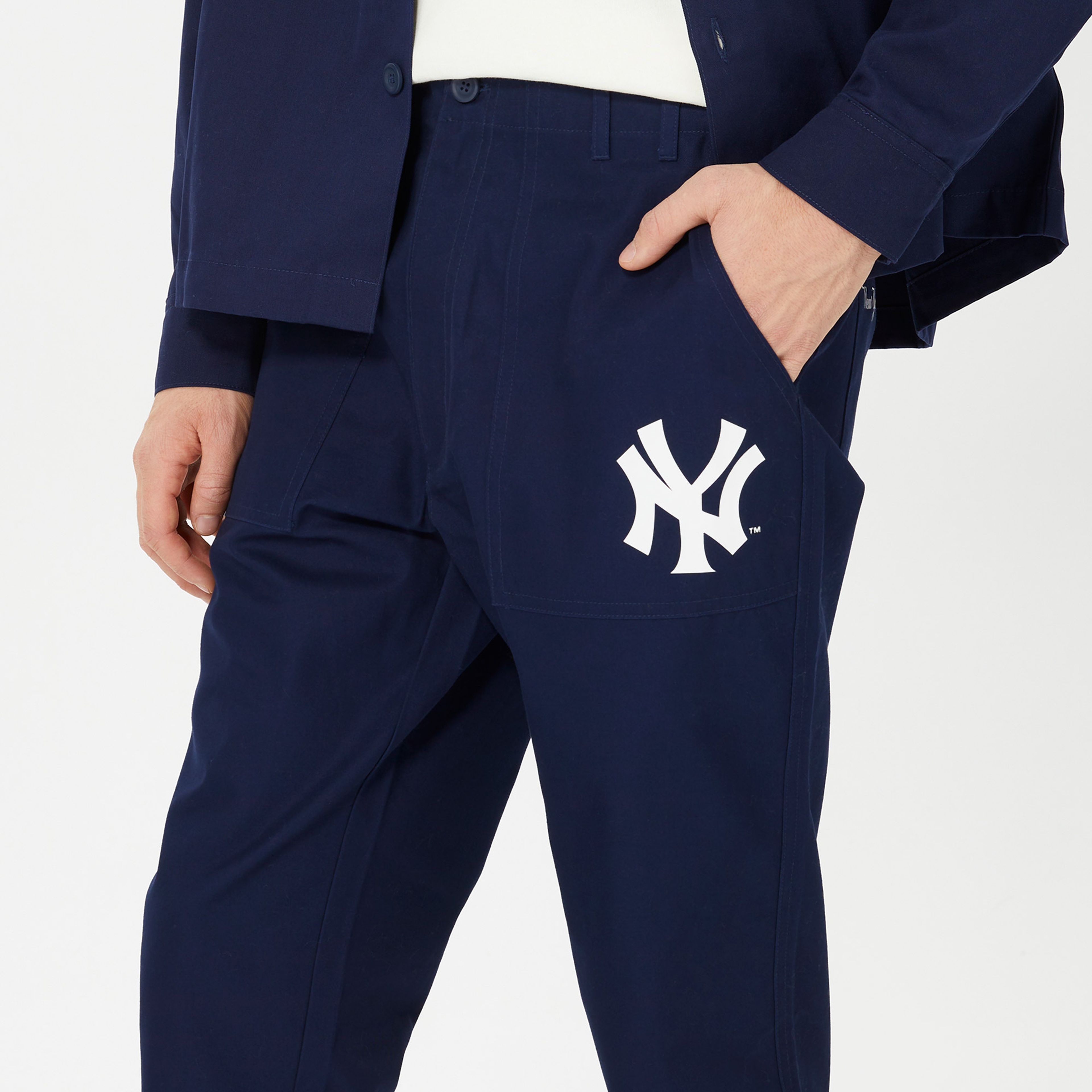 Champion Straight Hem Erkek Lacivert Pantolon